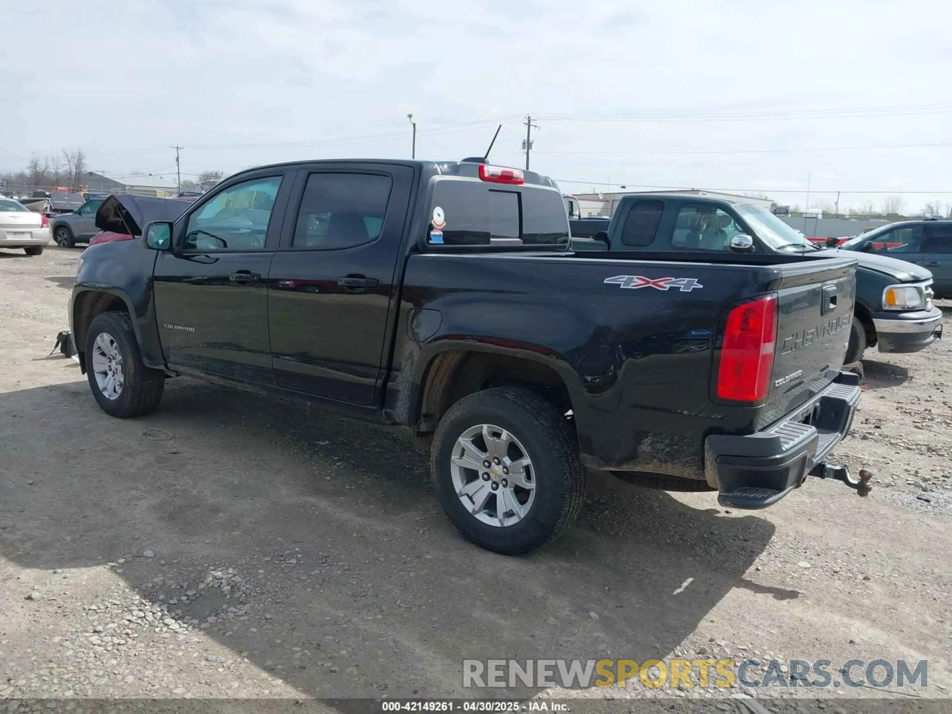 3 Photograph of a damaged car 1GCGTCENXN1248947 CHEVROLET COLORADO 2022