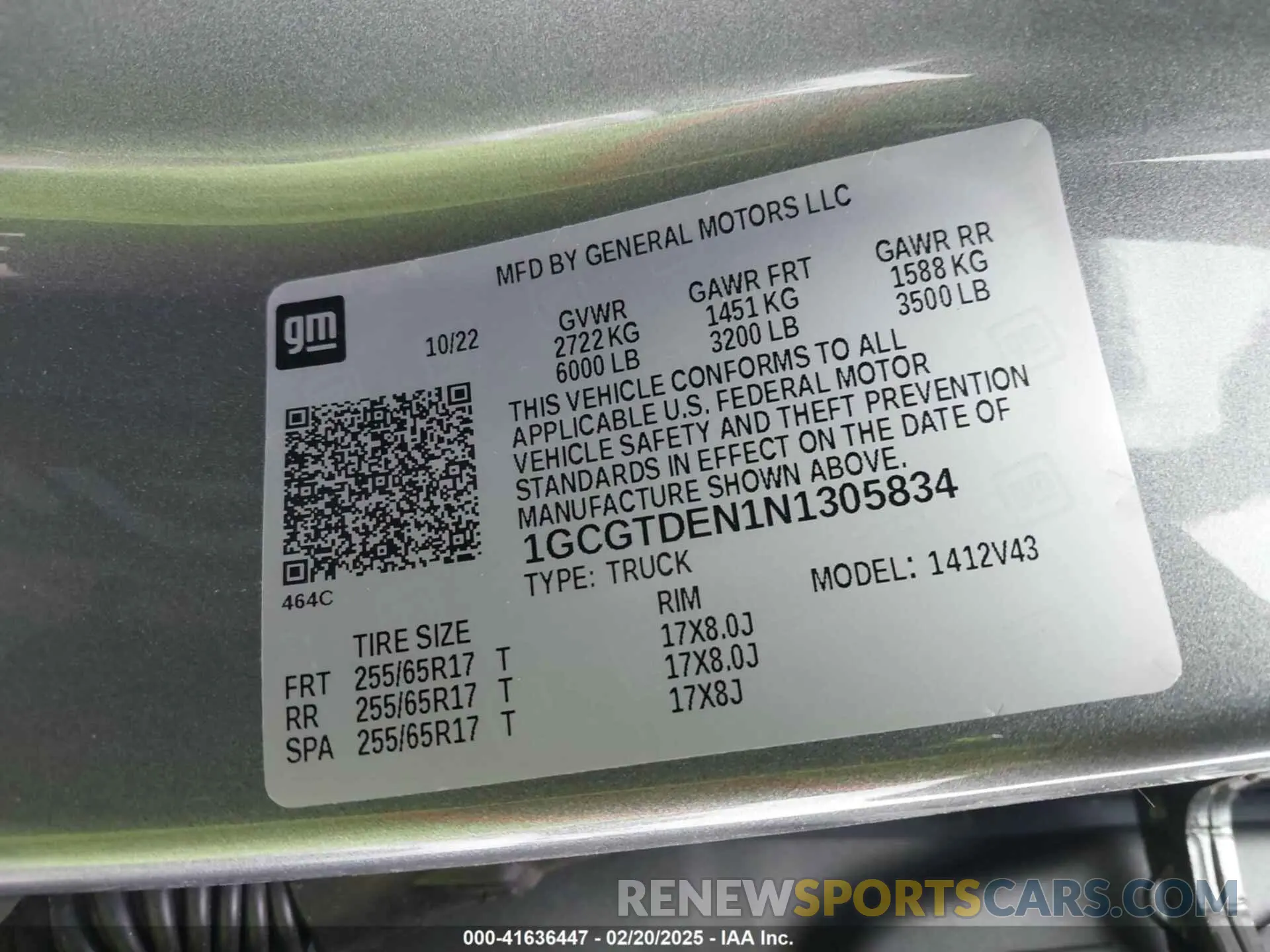9 Photograph of a damaged car 1GCGTDEN1N1305834 CHEVROLET COLORADO 2022