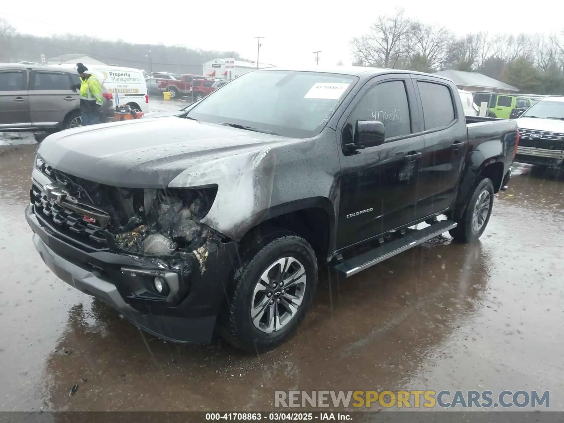 2 Photograph of a damaged car 1GCGTDEN4N1205498 CHEVROLET COLORADO 2022