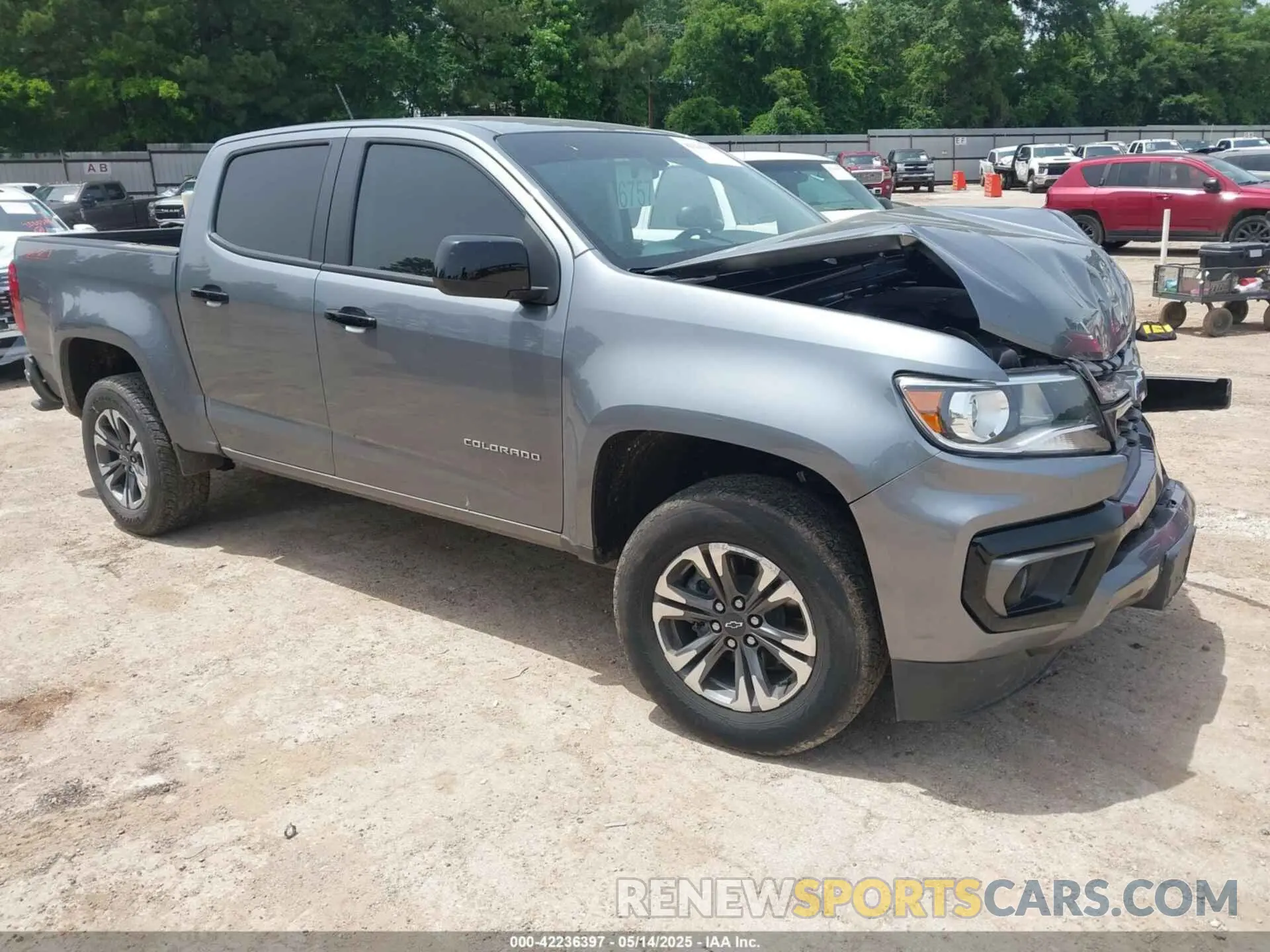 1 Photograph of a damaged car 1GCGTDEN6N1153159 CHEVROLET COLORADO 2022