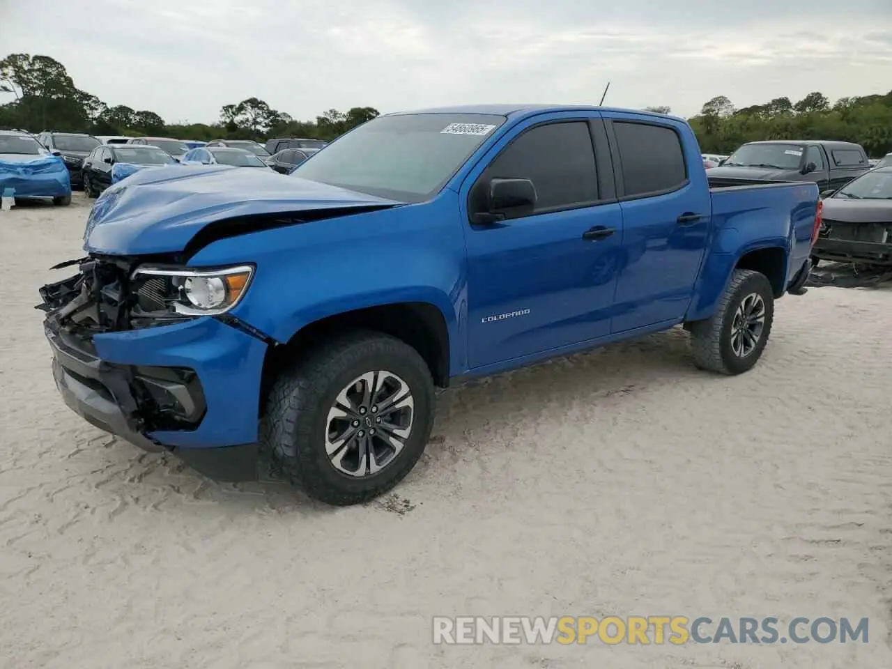 1 Photograph of a damaged car 1GCGTDEN6N1270014 CHEVROLET COLORADO 2022