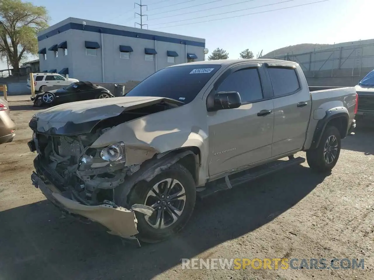 1 Photograph of a damaged car 1GCGTDEN9N1214178 CHEVROLET COLORADO 2022
