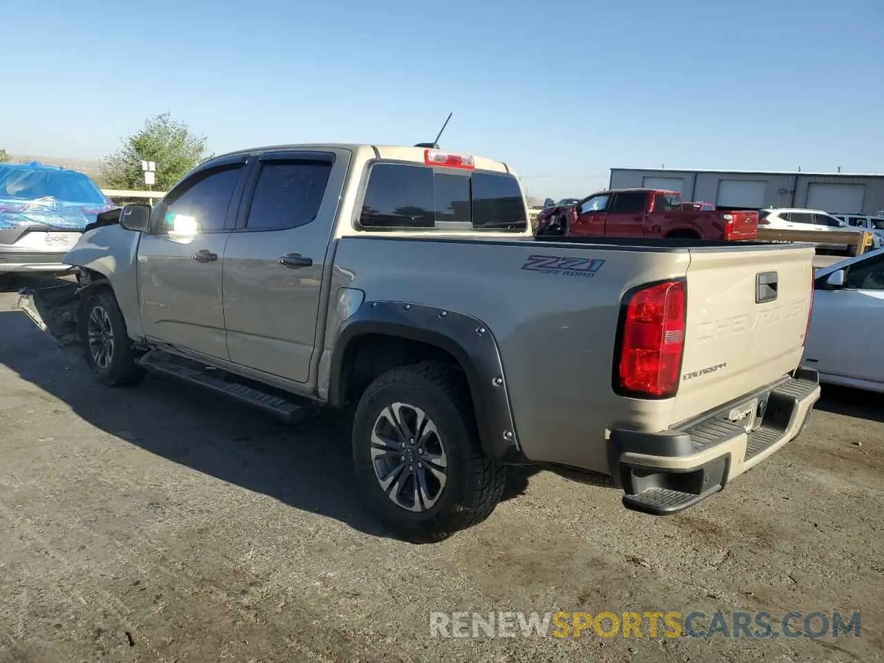 2 Photograph of a damaged car 1GCGTDEN9N1214178 CHEVROLET COLORADO 2022