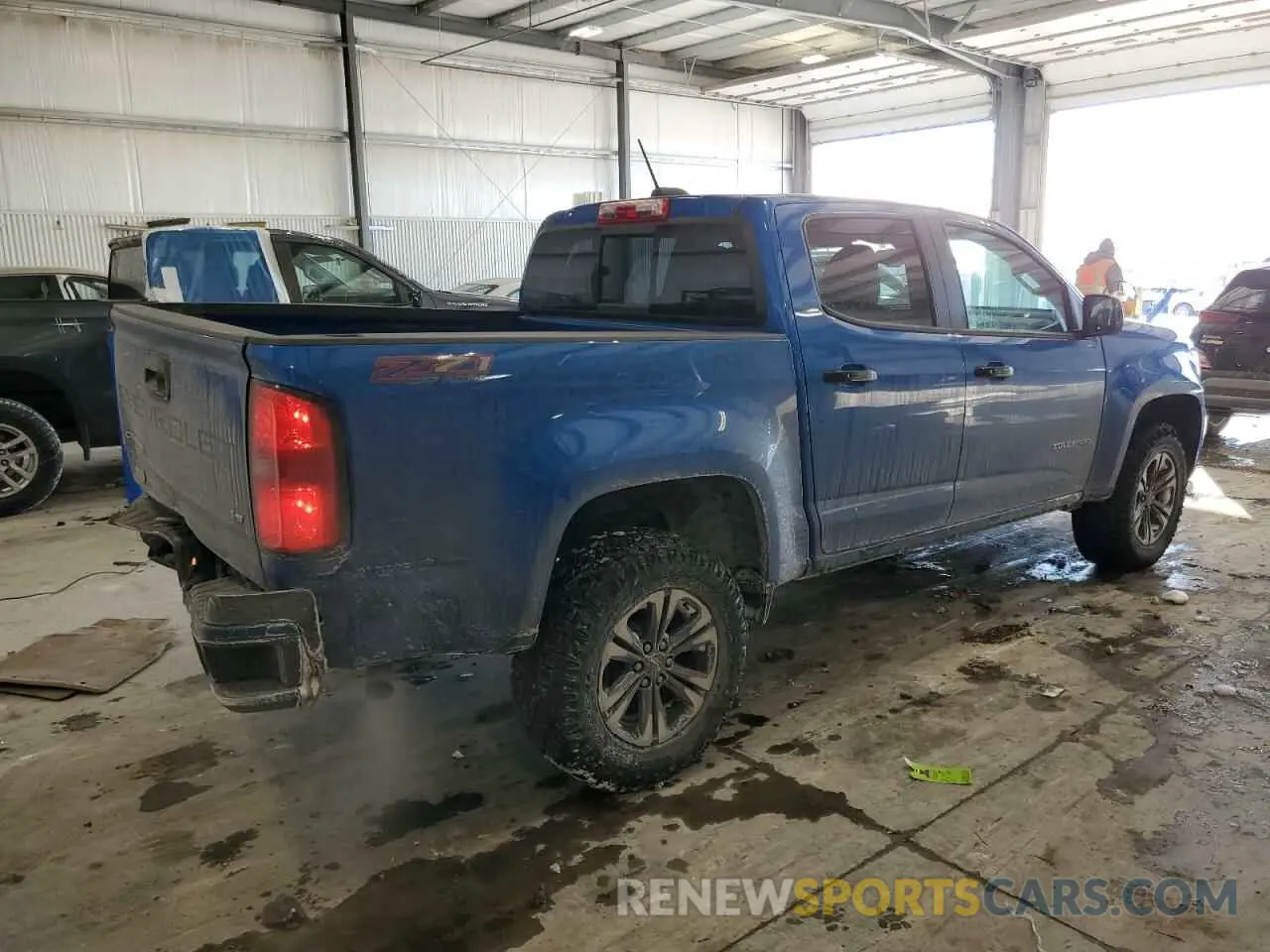 3 Photograph of a damaged car 1GCGTDEN9N1286899 CHEVROLET COLORADO 2022