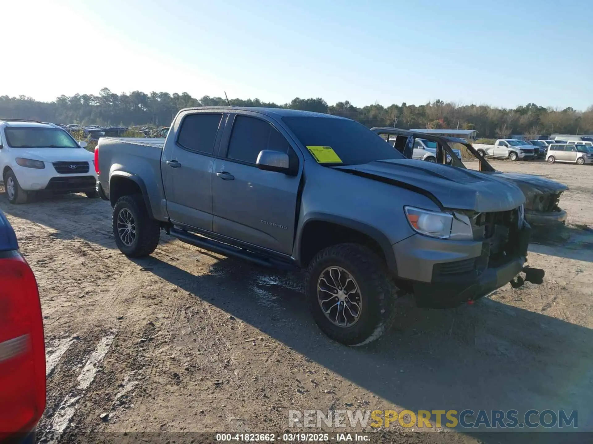 1 Photograph of a damaged car 1GCGTEEN0N1305930 CHEVROLET COLORADO 2022