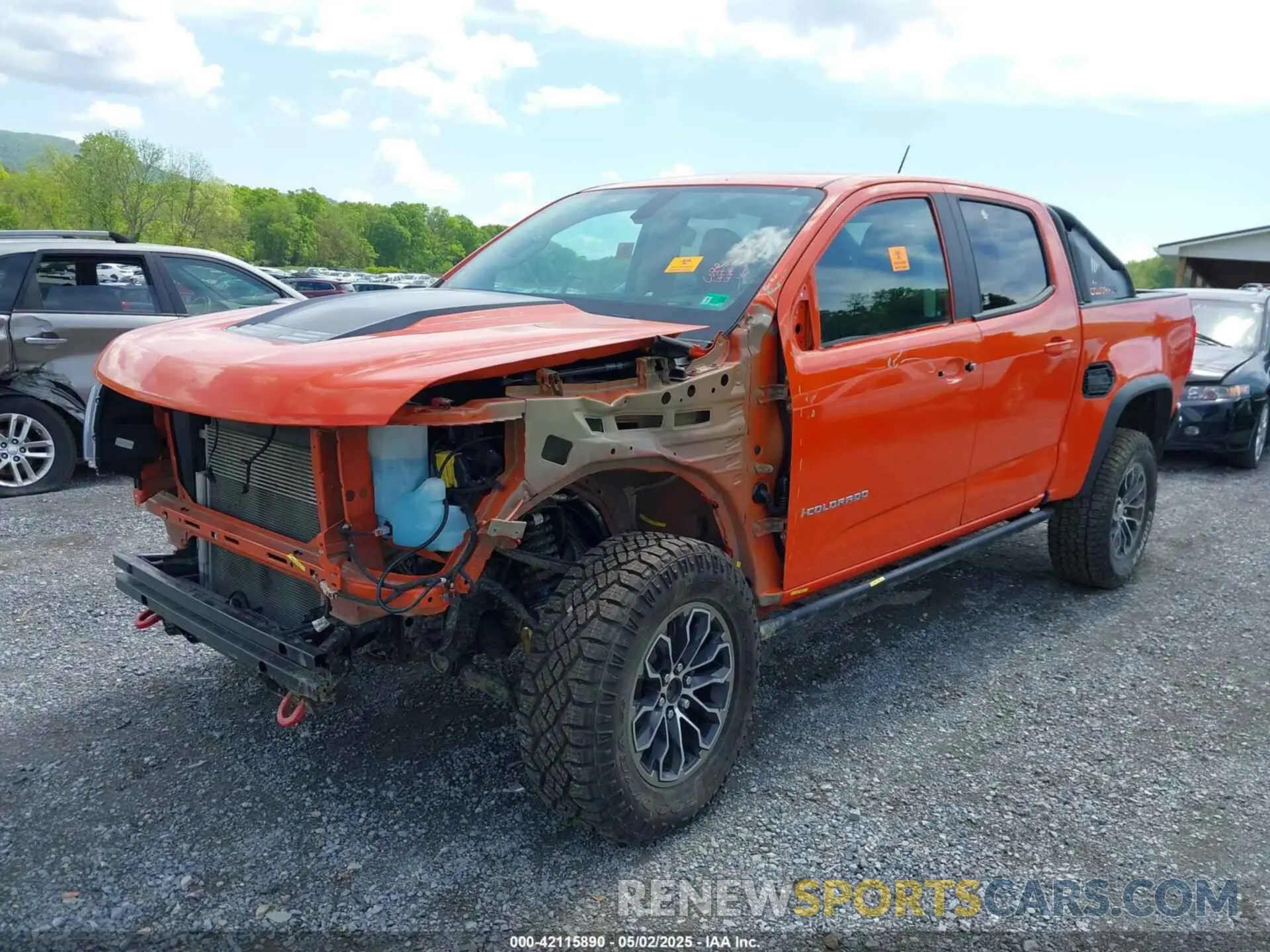 6 Photograph of a damaged car 1GCGTEEN1N1110502 CHEVROLET COLORADO 2022