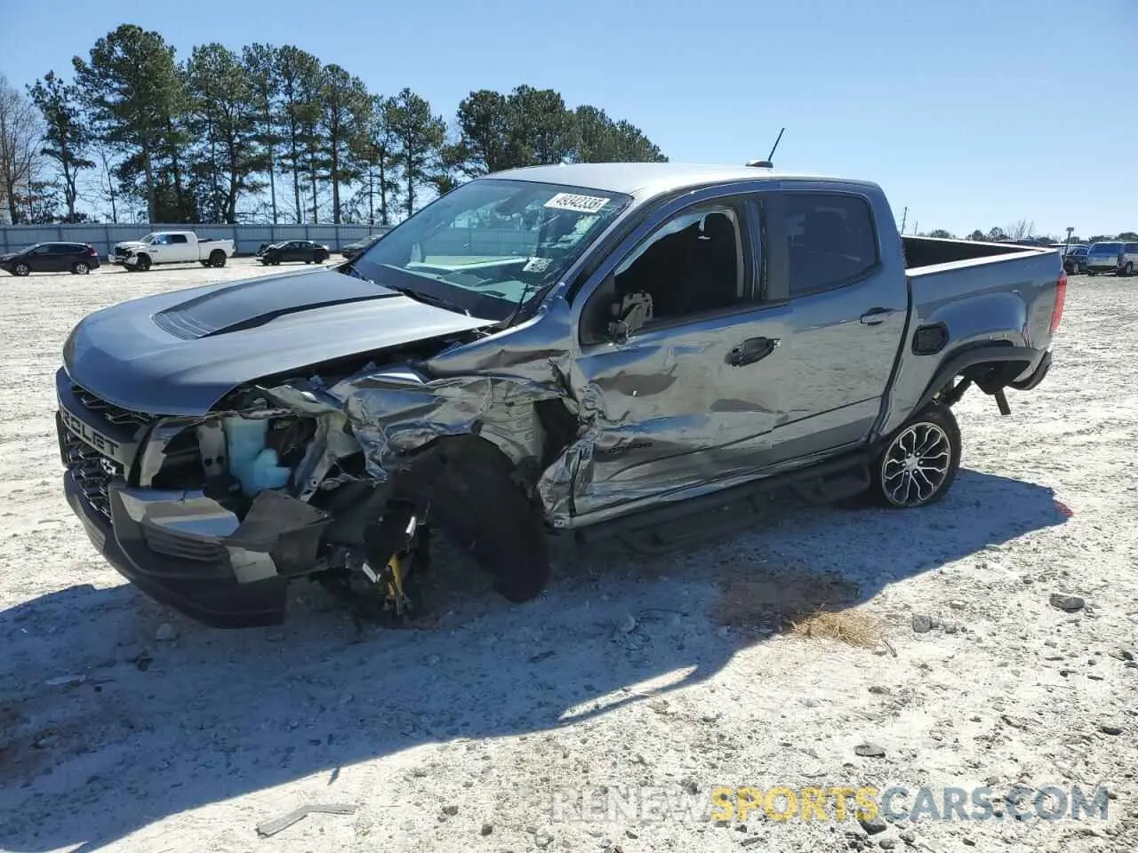 1 Photograph of a damaged car 1GCGTEEN1N1240974 CHEVROLET COLORADO 2022
