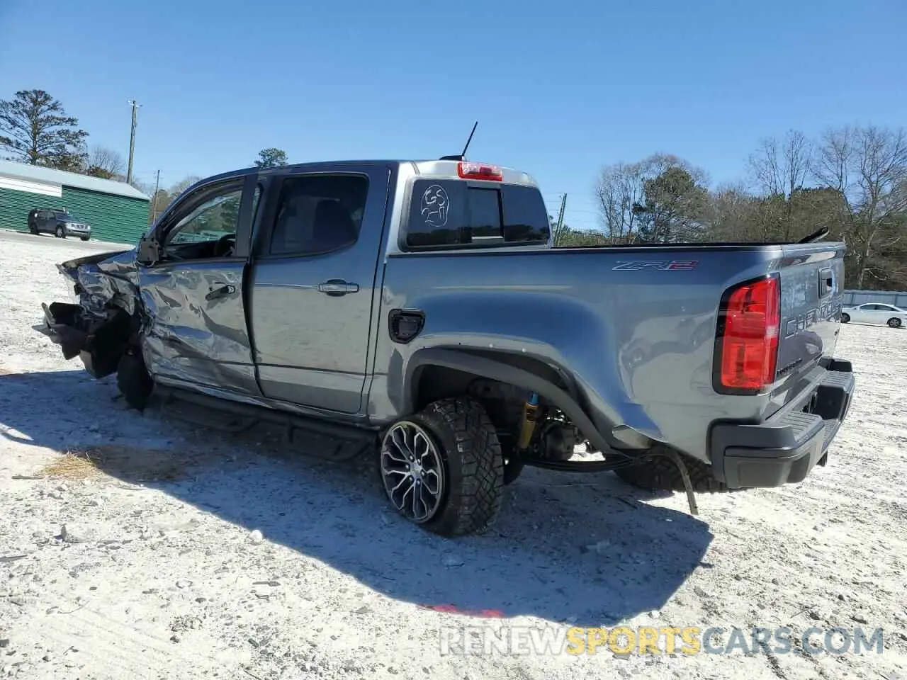 2 Photograph of a damaged car 1GCGTEEN1N1240974 CHEVROLET COLORADO 2022