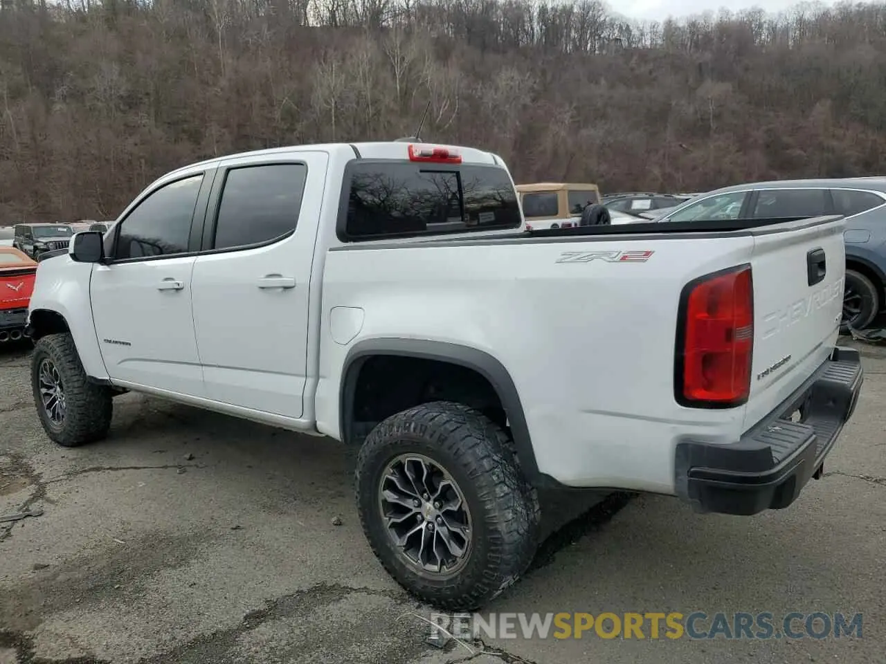 2 Photograph of a damaged car 1GCGTEEN2N1213847 CHEVROLET COLORADO 2022