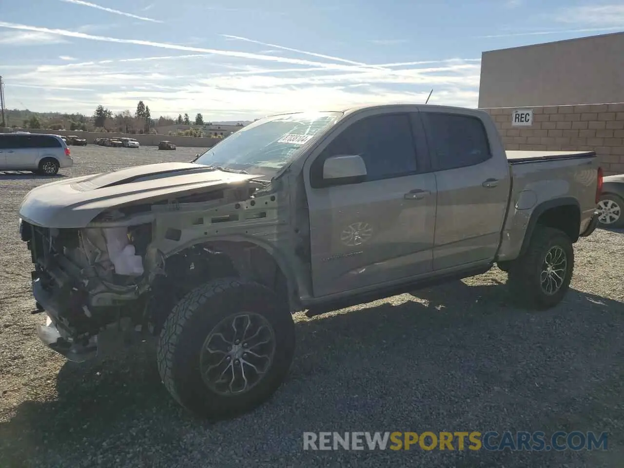 1 Photograph of a damaged car 1GCGTEEN4N1271054 CHEVROLET COLORADO 2022