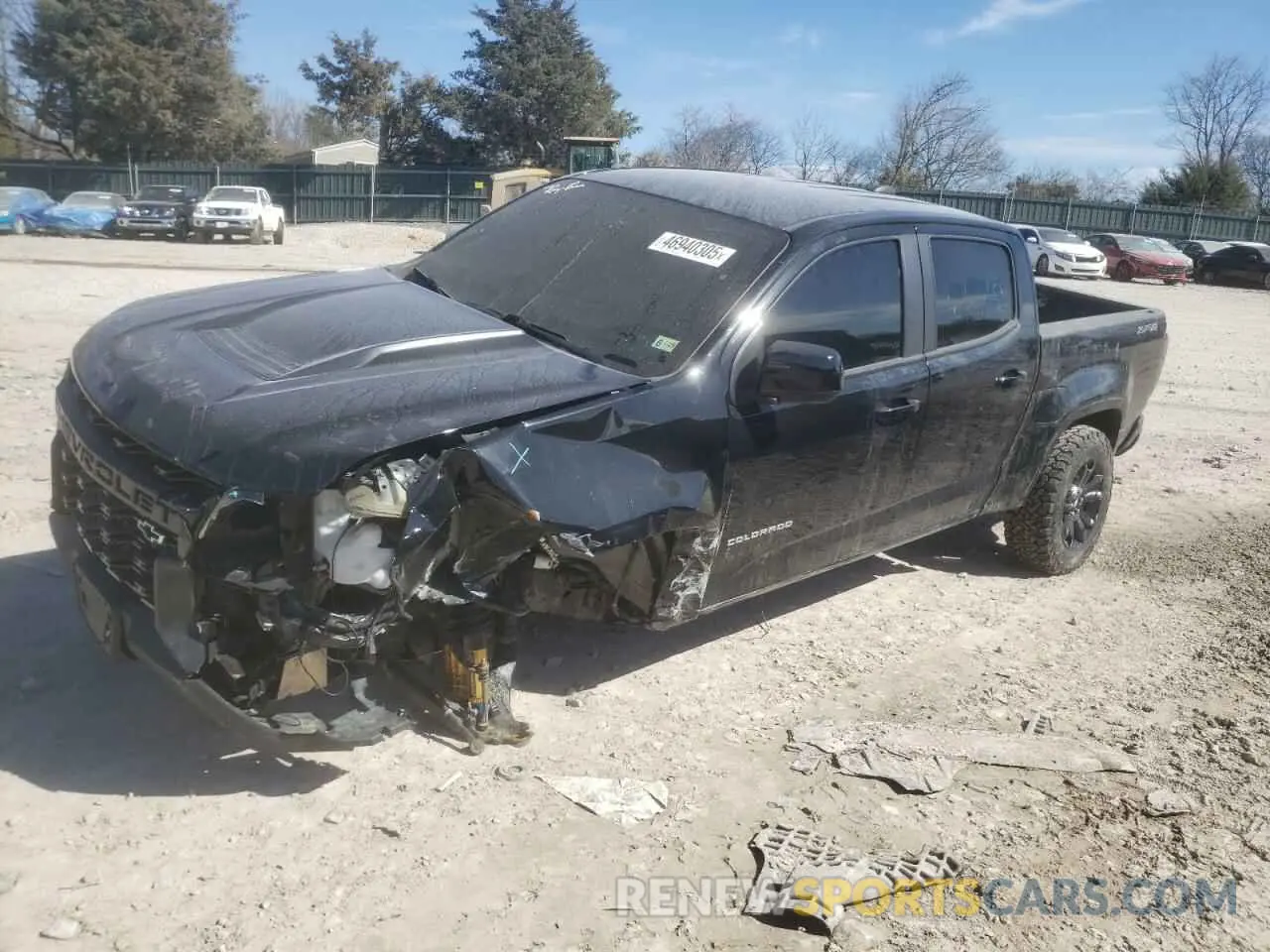 1 Photograph of a damaged car 1GCGTEEN5N1255008 CHEVROLET COLORADO 2022