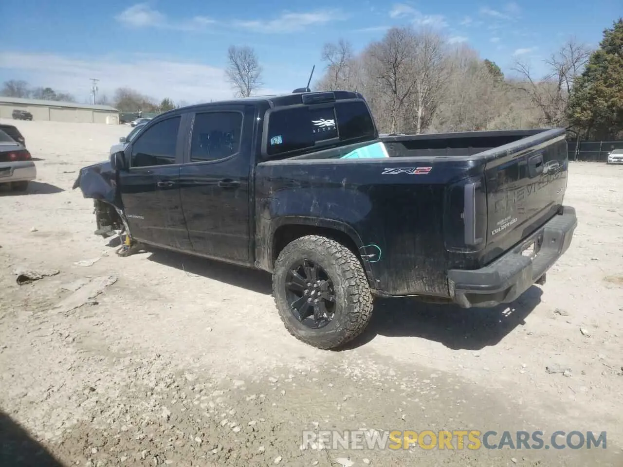 2 Photograph of a damaged car 1GCGTEEN5N1255008 CHEVROLET COLORADO 2022