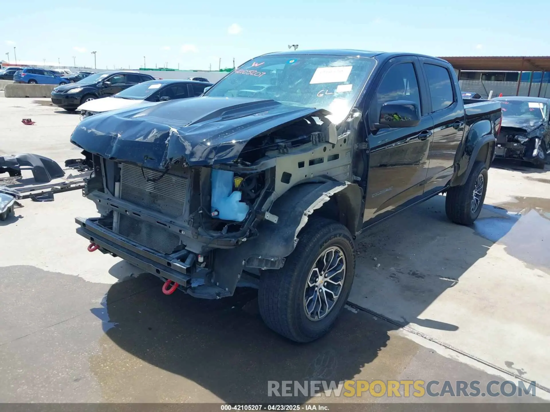 2 Photograph of a damaged car 1GCGTEEN6N1326782 CHEVROLET COLORADO 2022