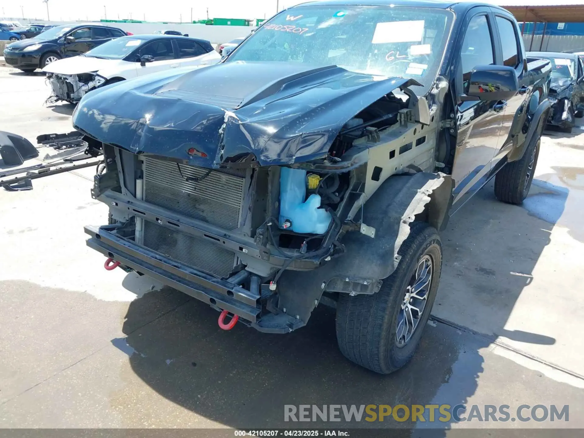 6 Photograph of a damaged car 1GCGTEEN6N1326782 CHEVROLET COLORADO 2022