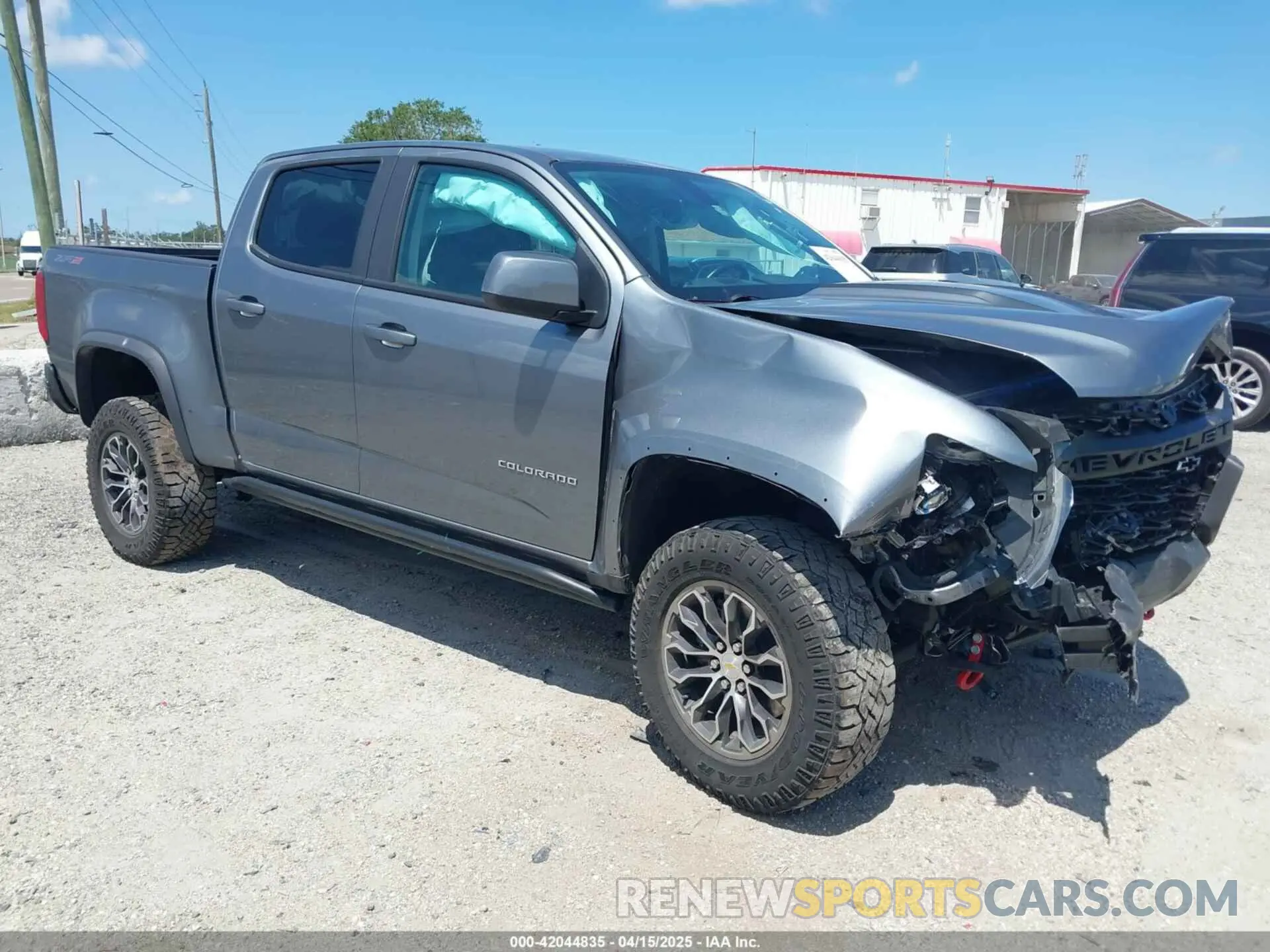 1 Photograph of a damaged car 1GCGTEEN7N1224682 CHEVROLET COLORADO 2022