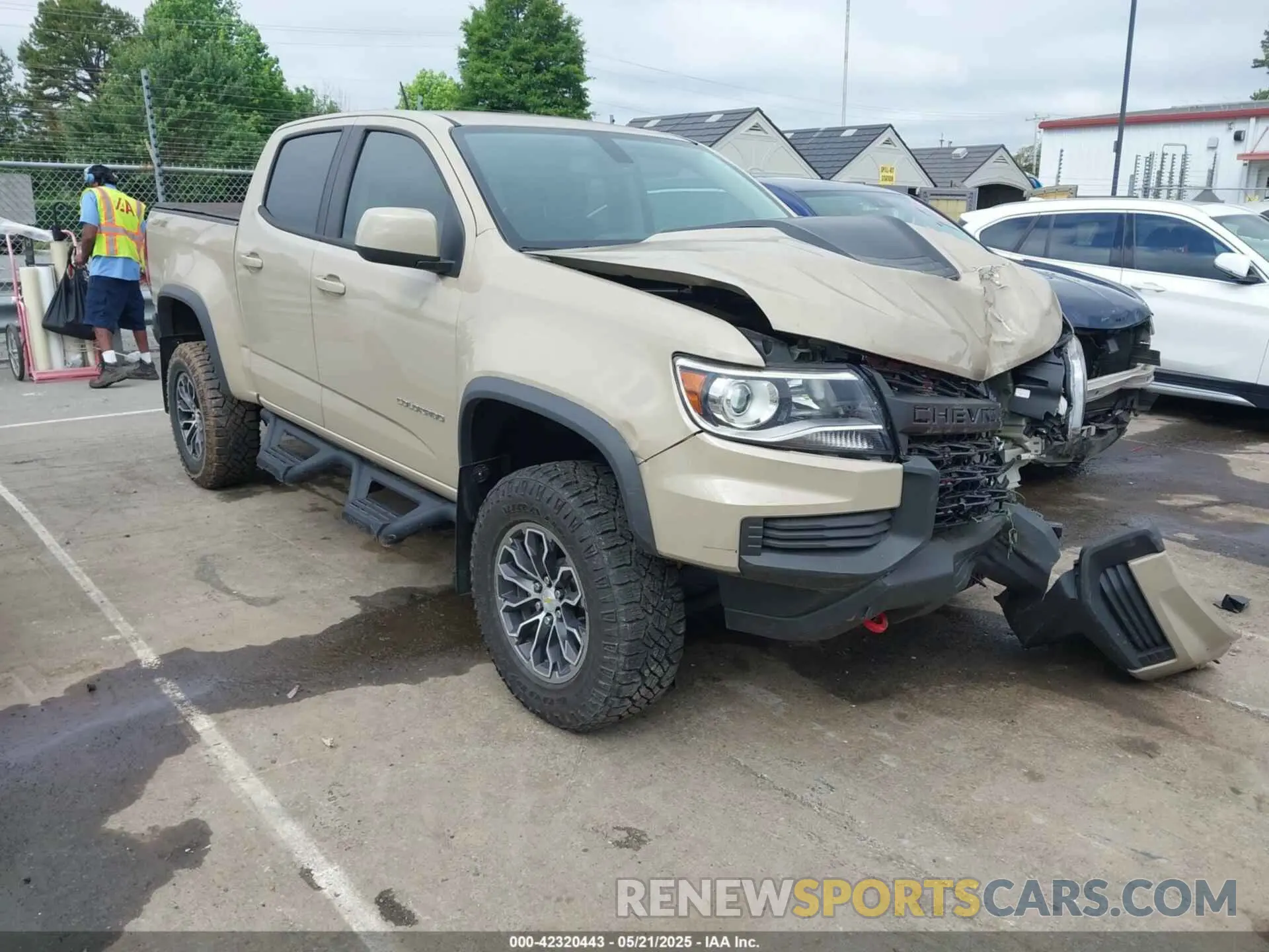 1 Photograph of a damaged car 1GCGTEEN7N1271260 CHEVROLET COLORADO 2022