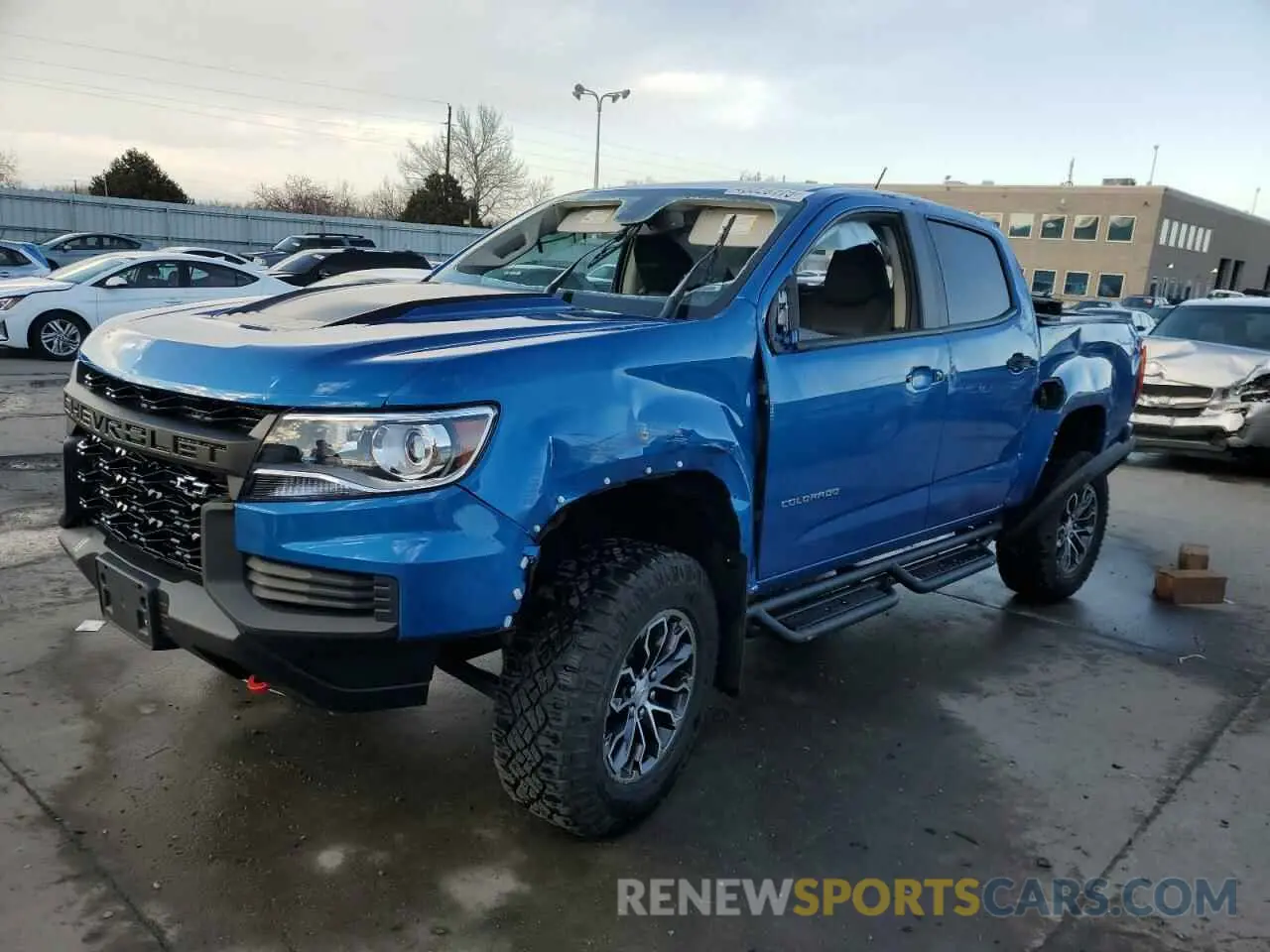 1 Photograph of a damaged car 1GCGTEEN7N1322272 CHEVROLET COLORADO 2022