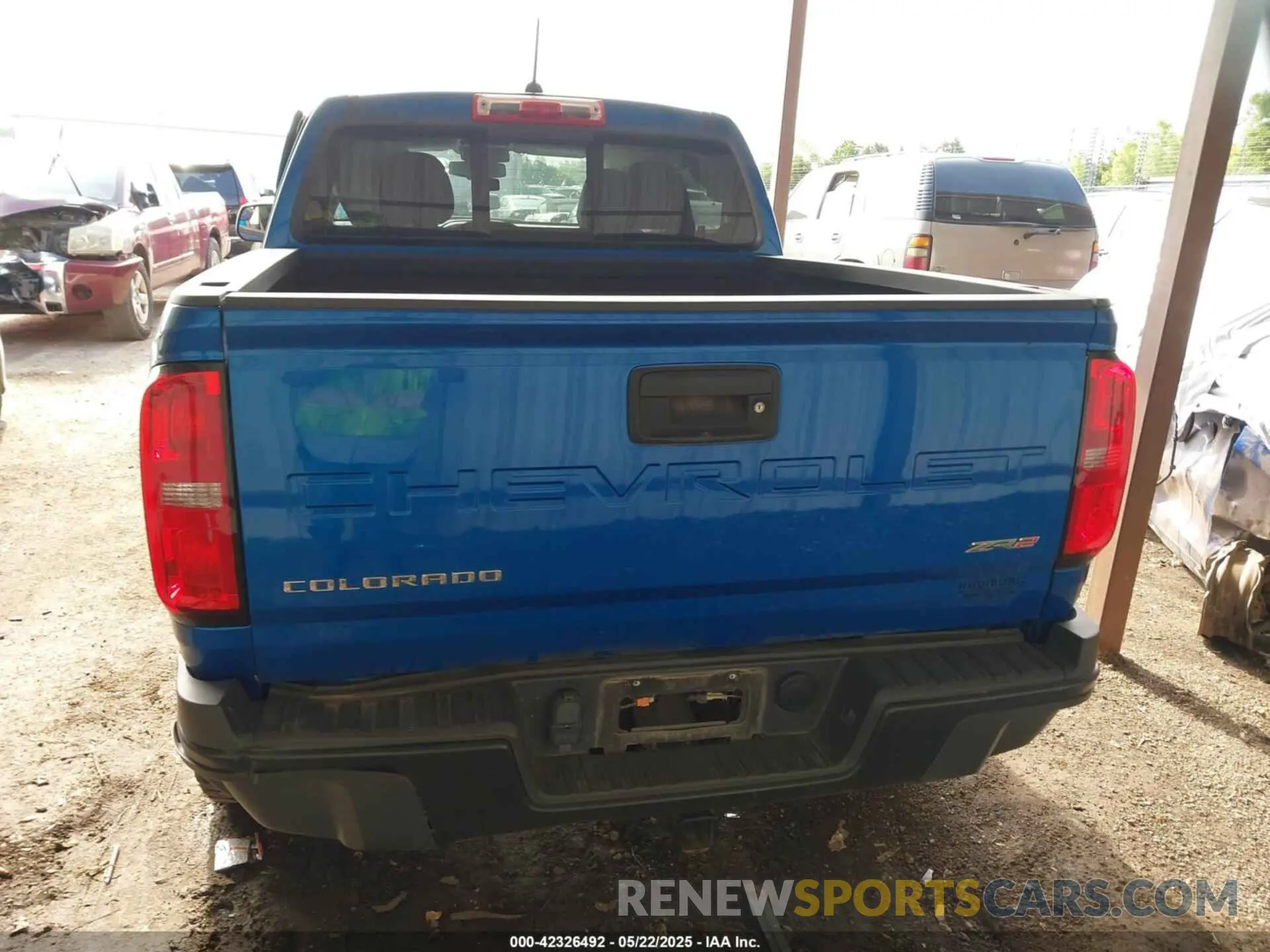 15 Photograph of a damaged car 1GCGTEEN8N1118953 CHEVROLET COLORADO 2022