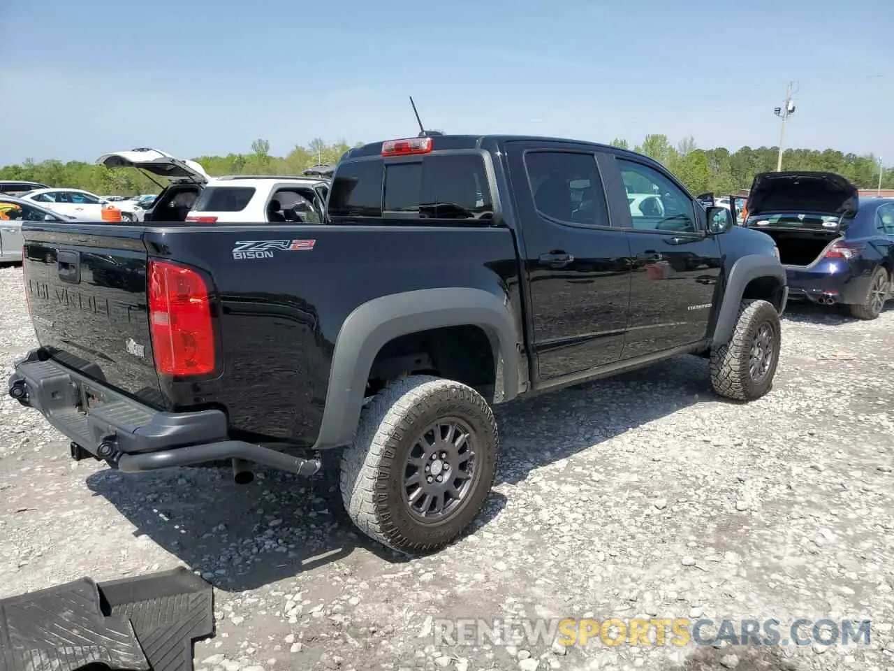 3 Photograph of a damaged car 1GCGTEEN8N1323494 CHEVROLET COLORADO 2022