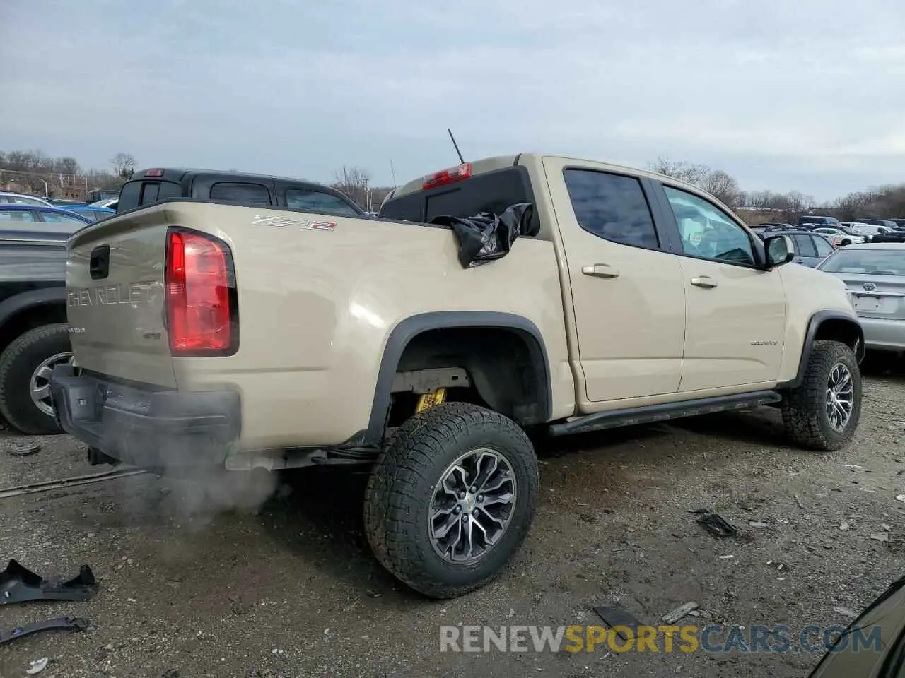 3 Photograph of a damaged car 1GCGTEEN9N1138340 CHEVROLET COLORADO 2022