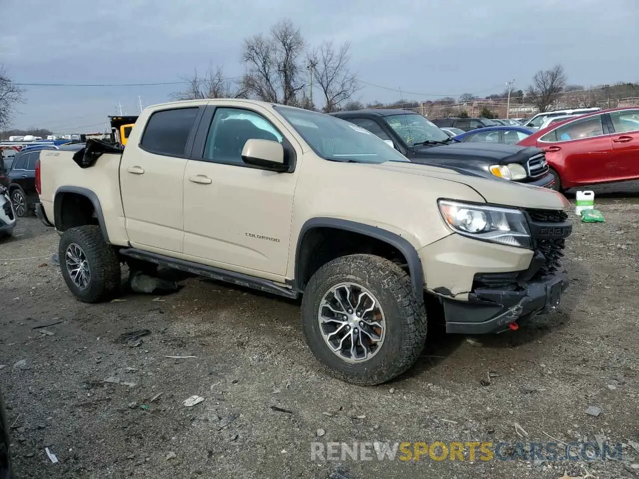 4 Photograph of a damaged car 1GCGTEEN9N1138340 CHEVROLET COLORADO 2022