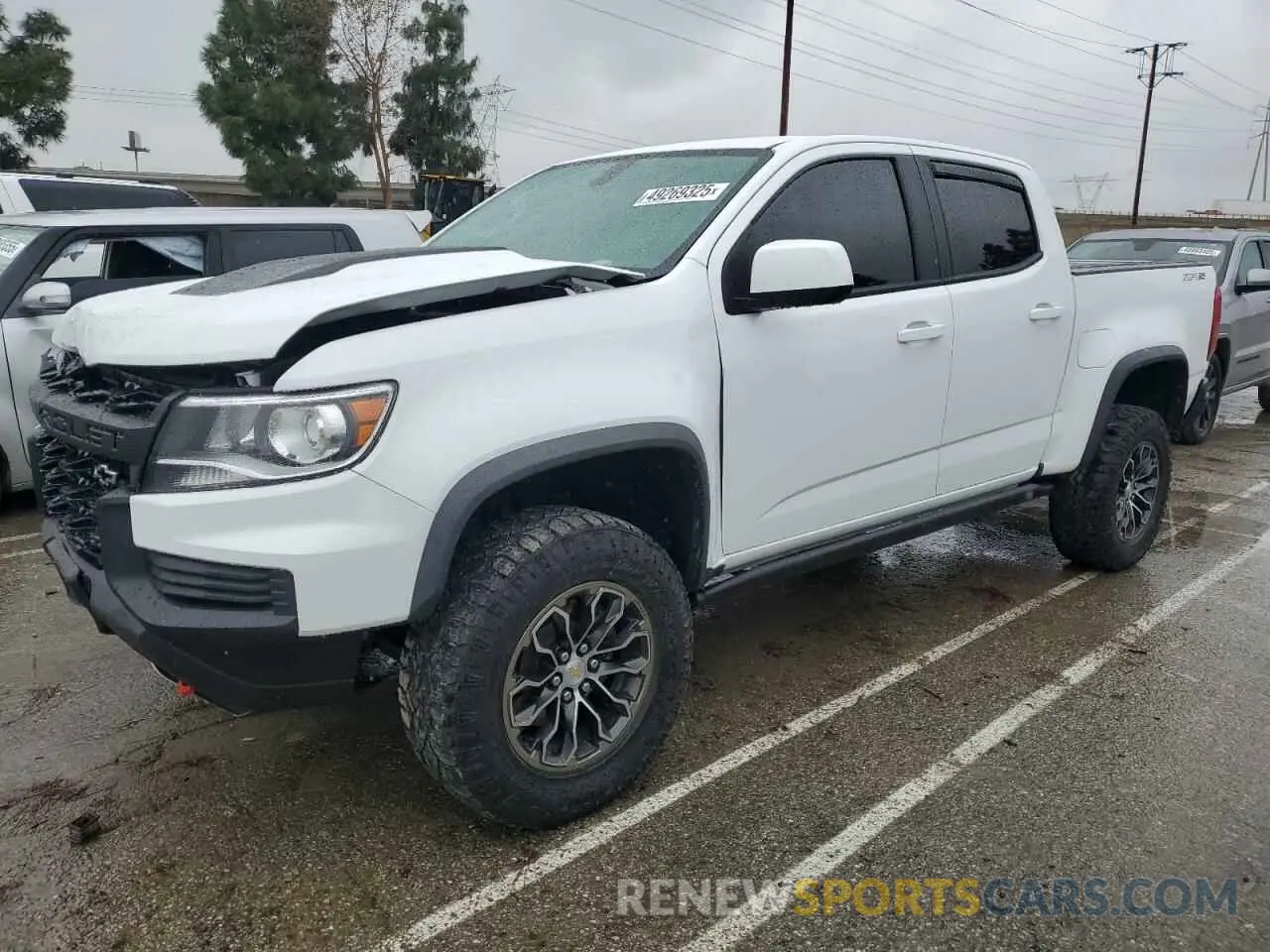 1 Photograph of a damaged car 1GCGTEENXN1192522 CHEVROLET COLORADO 2022