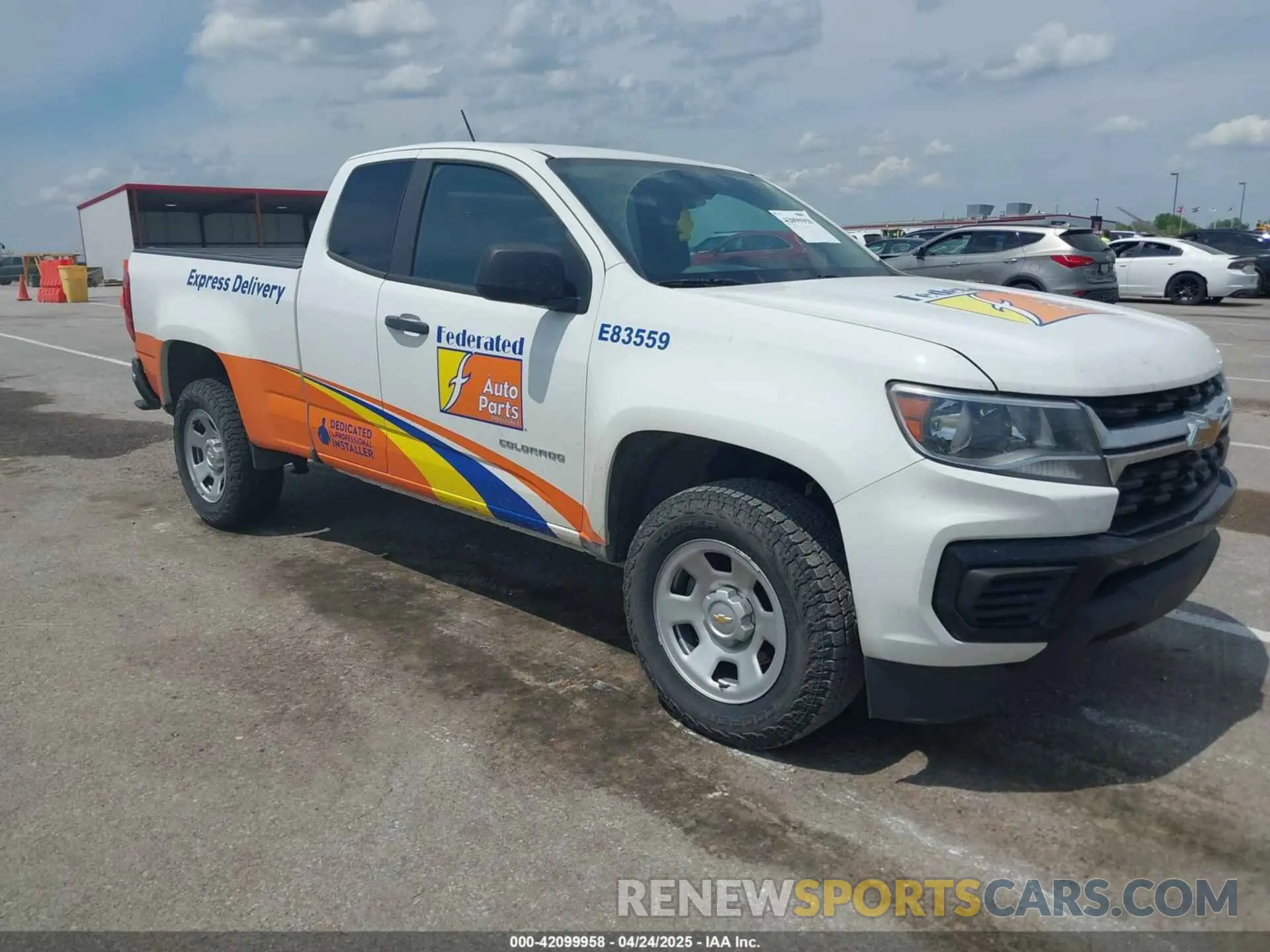 1 Photograph of a damaged car 1GCHSBEA0N1125804 CHEVROLET COLORADO 2022
