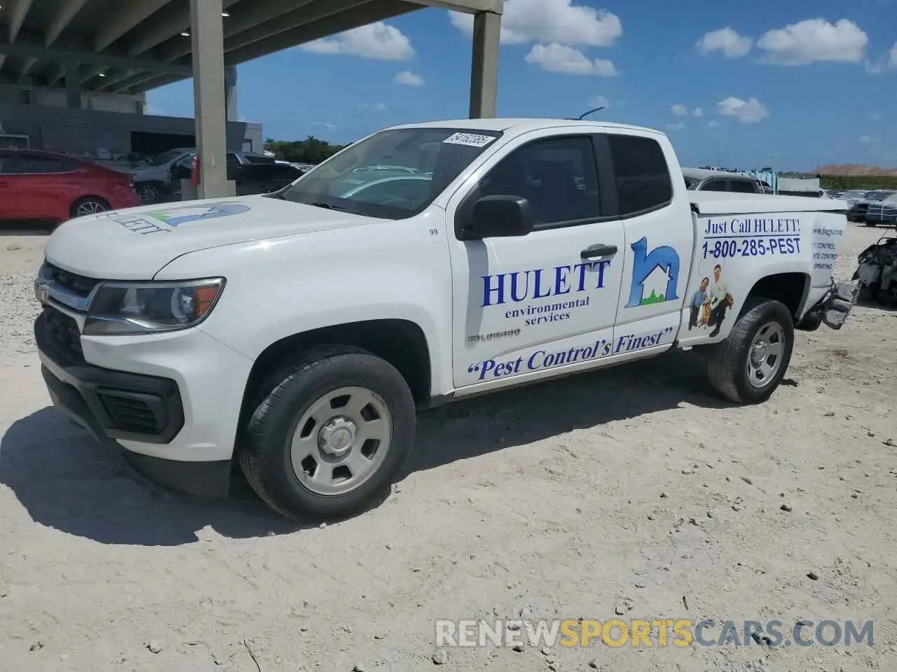 1 Photograph of a damaged car 1GCHSBEA1N1122376 CHEVROLET COLORADO 2022