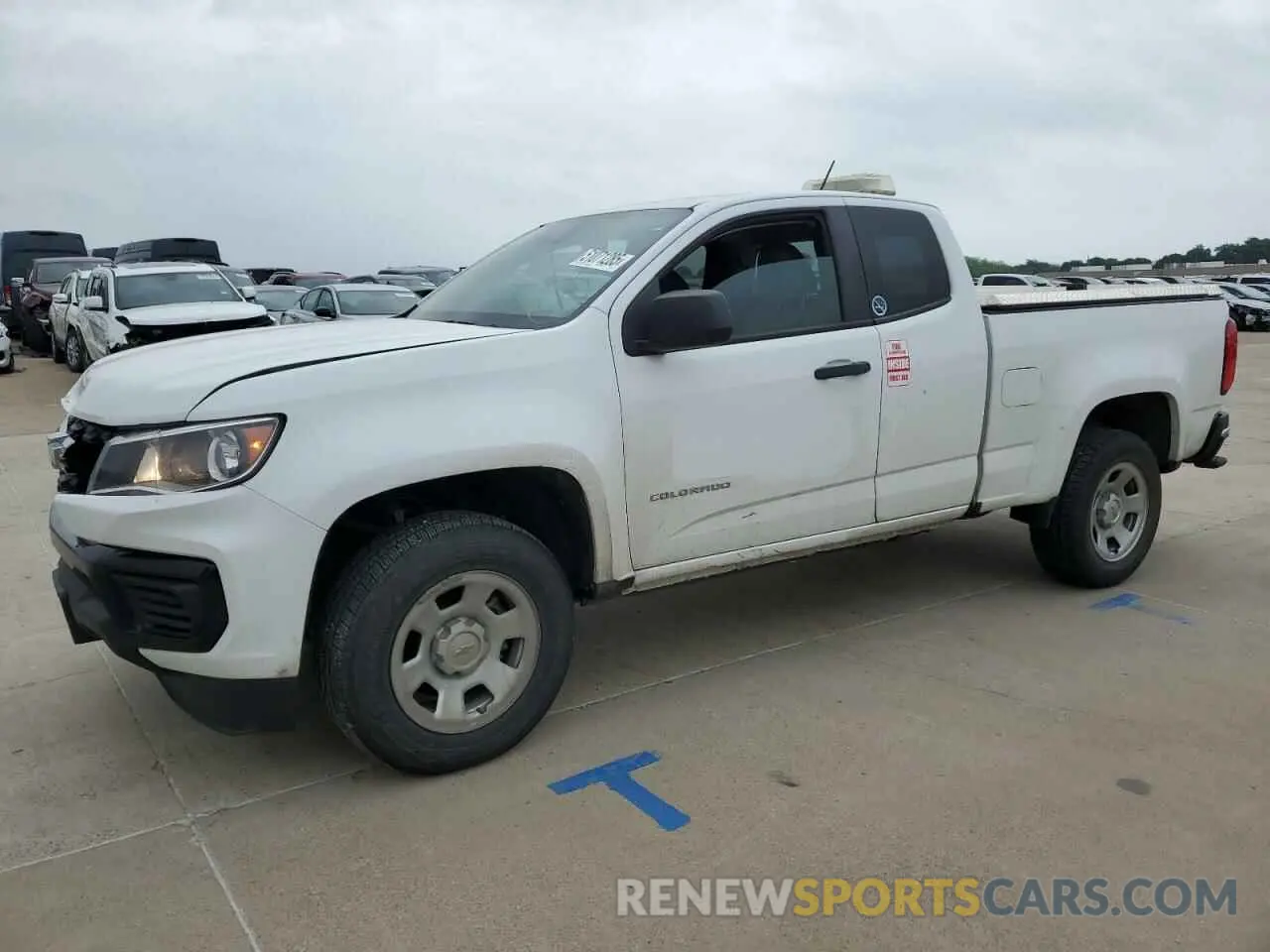 1 Photograph of a damaged car 1GCHSBEA8N1140518 CHEVROLET COLORADO 2022
