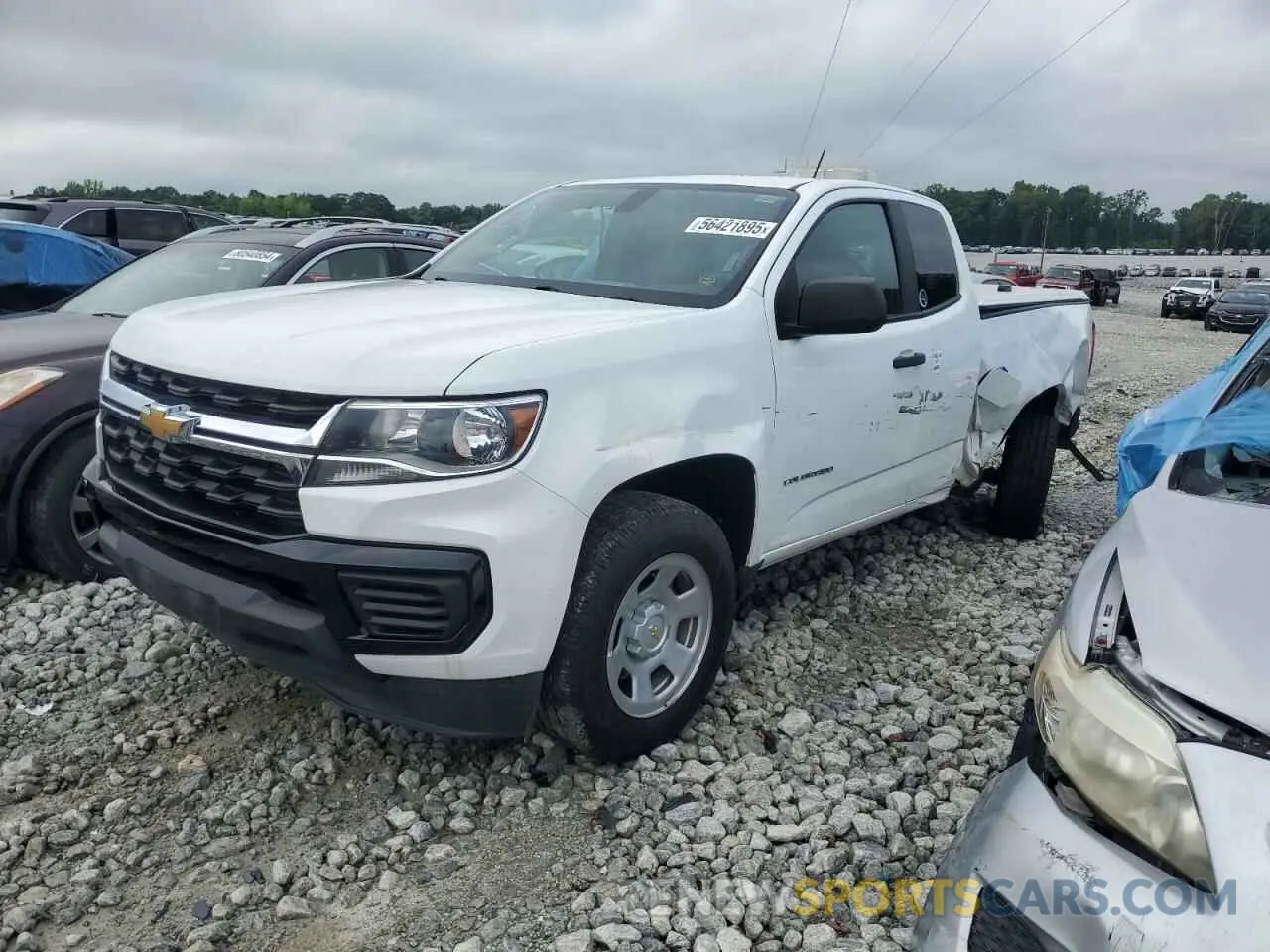 1 Photograph of a damaged car 1GCHSBEA8N1187547 CHEVROLET COLORADO 2022