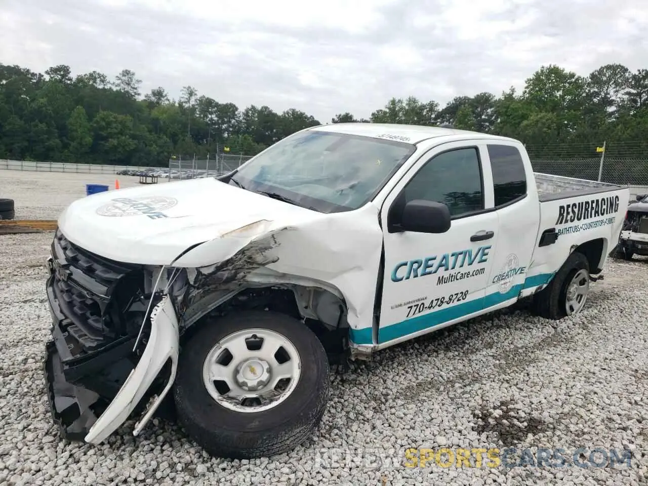 1 Photograph of a damaged car 1GCHSBEA9N1317125 CHEVROLET COLORADO 2022