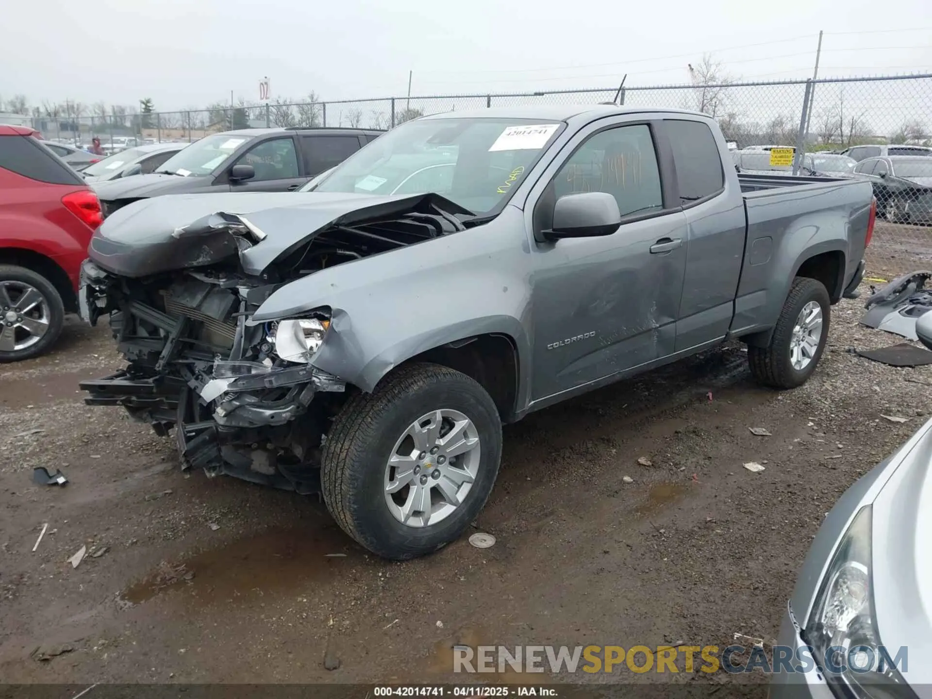 2 Photograph of a damaged car 1GCHSCEA3N1158107 CHEVROLET COLORADO 2022