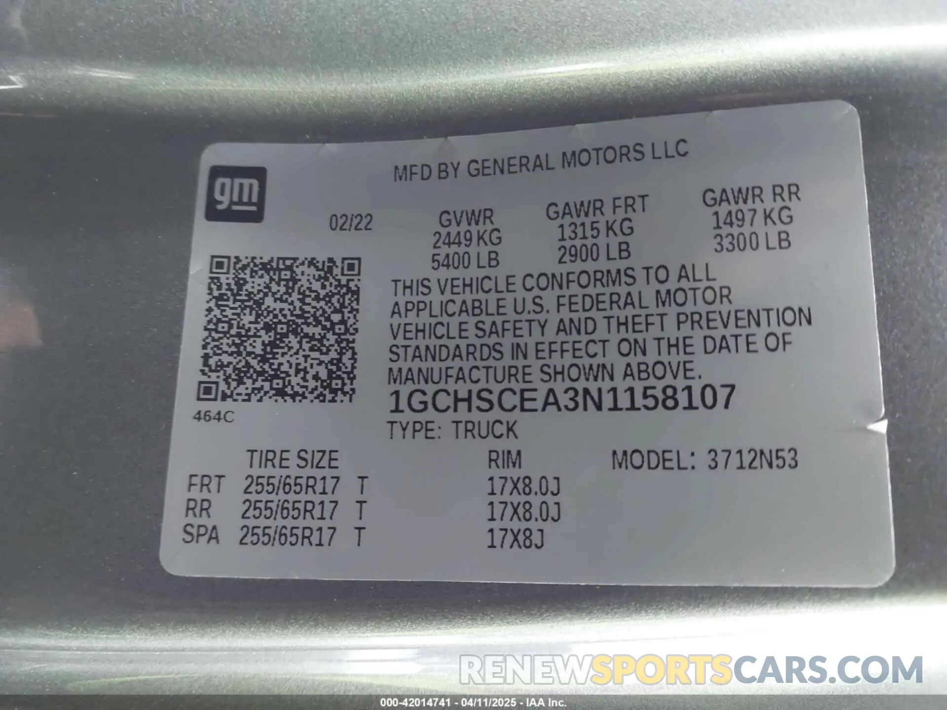 9 Photograph of a damaged car 1GCHSCEA3N1158107 CHEVROLET COLORADO 2022