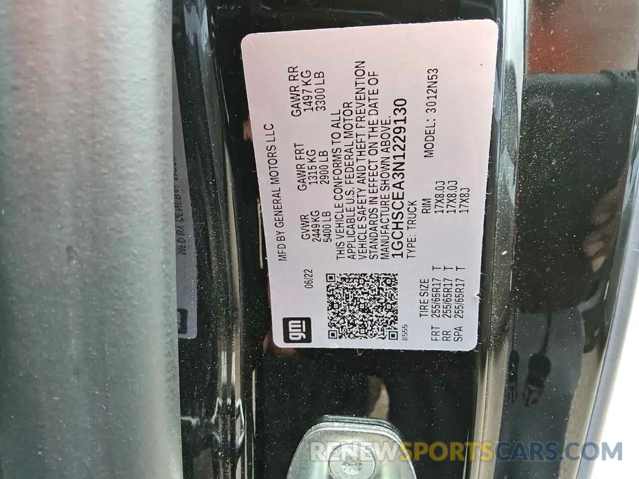 12 Photograph of a damaged car 1GCHSCEA3N1229130 CHEVROLET COLORADO 2022