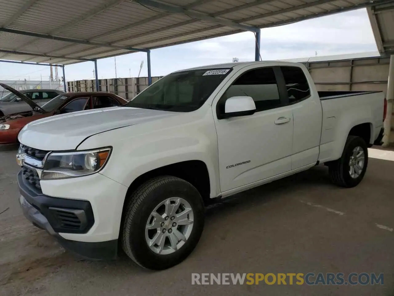 1 Photograph of a damaged car 1GCHSCEA4N1233767 CHEVROLET COLORADO 2022