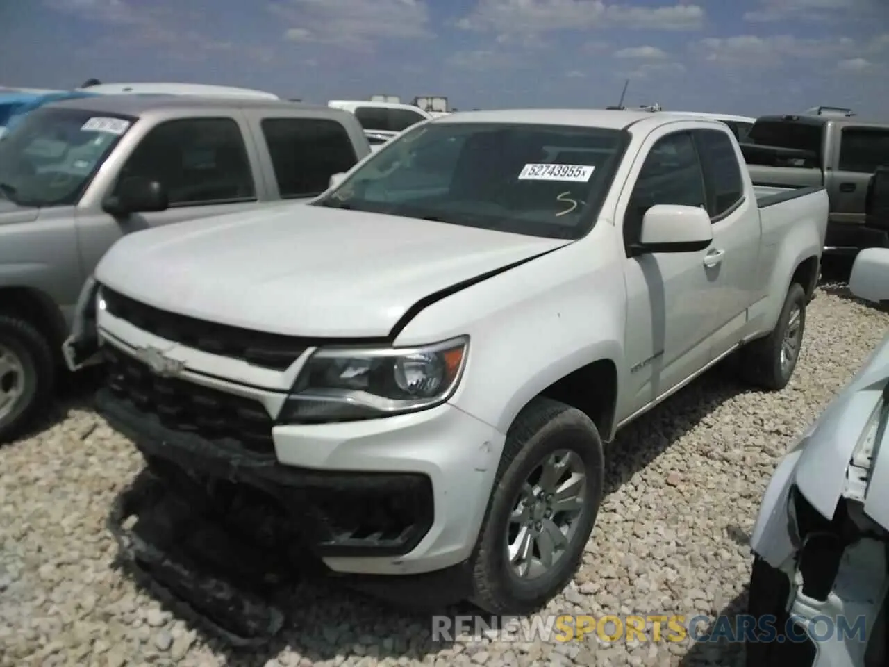 1 Photograph of a damaged car 1GCHSCEA5N1216041 CHEVROLET COLORADO 2022