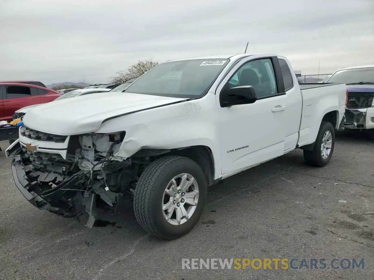 1 Photograph of a damaged car 1GCHSCEA5N1236984 CHEVROLET COLORADO 2022