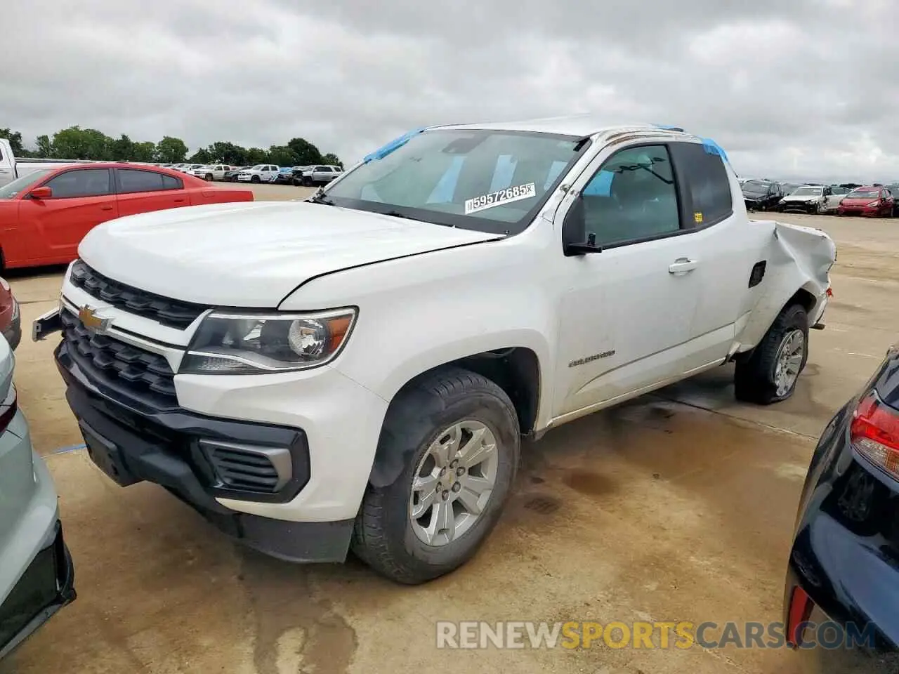 1 Photograph of a damaged car 1GCHSCEA6N1118071 CHEVROLET COLORADO 2022