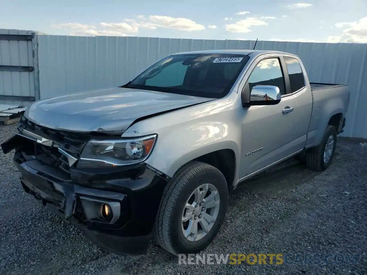 1 Photograph of a damaged car 1GCHSCEA6N1163396 CHEVROLET COLORADO 2022