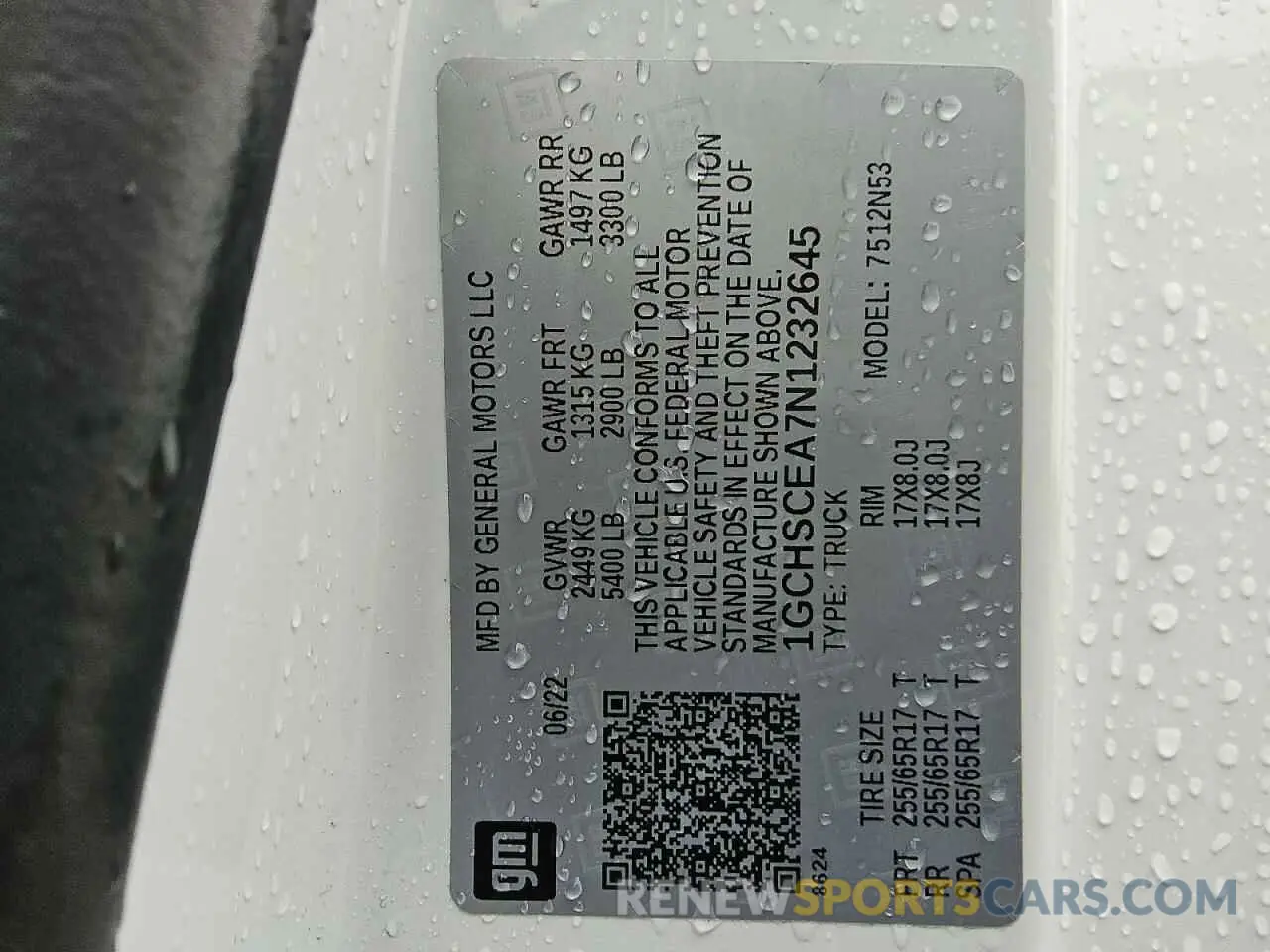 13 Photograph of a damaged car 1GCHSCEA7N1232645 CHEVROLET COLORADO 2022