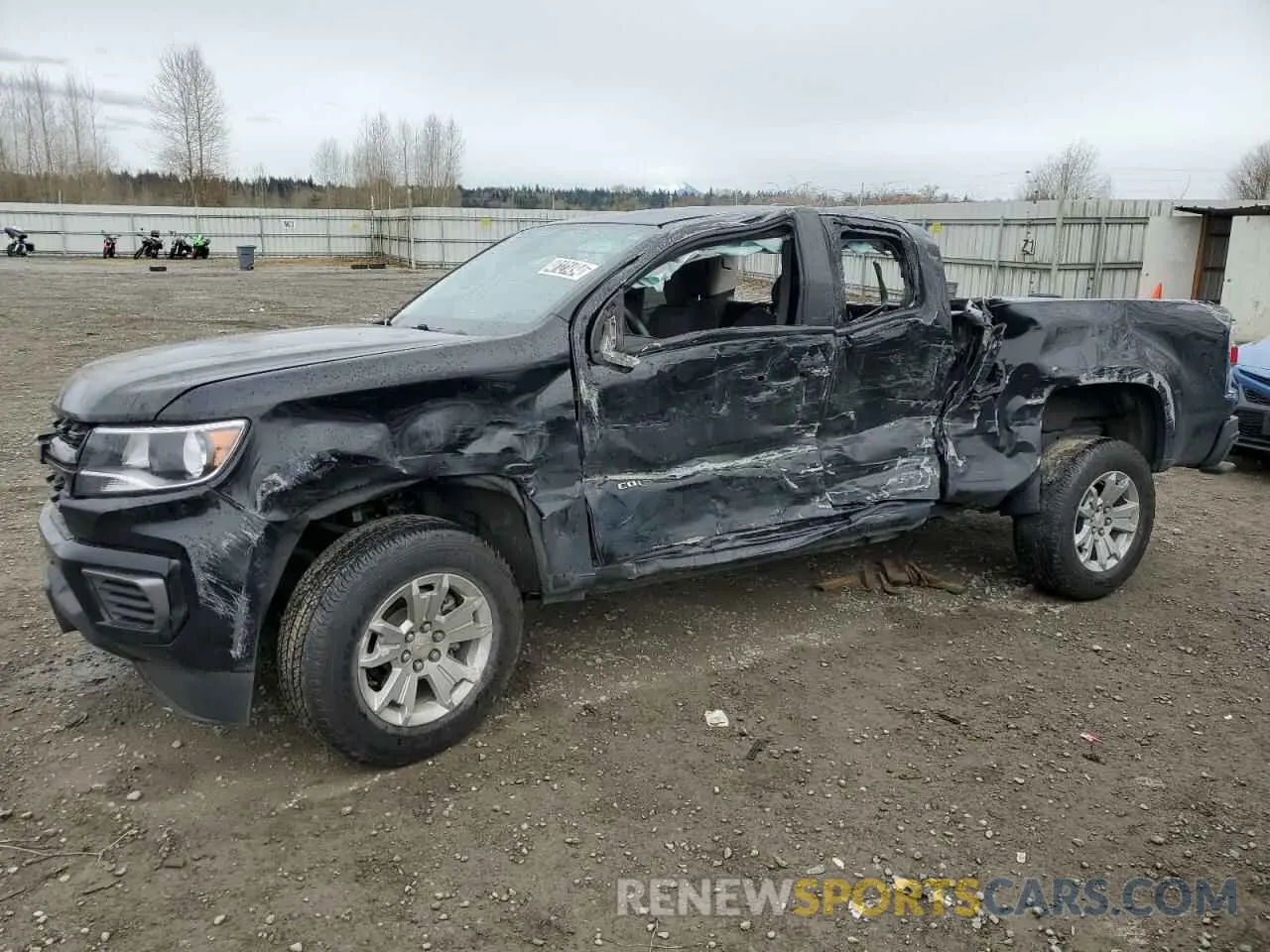 1 Photograph of a damaged car 1GCHSCEA8N1232282 CHEVROLET COLORADO 2022