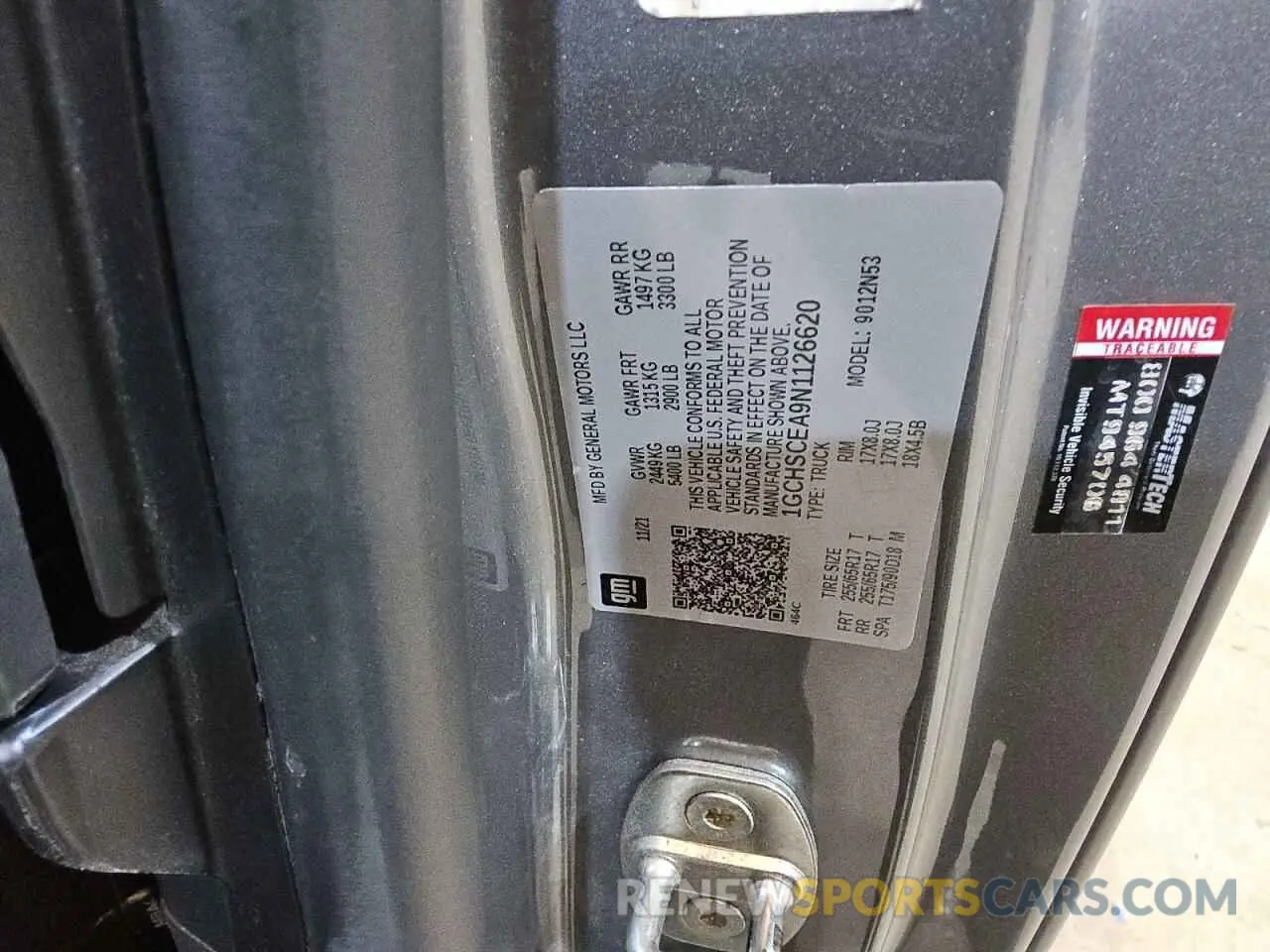 12 Photograph of a damaged car 1GCHSCEA9N1126620 CHEVROLET COLORADO 2022