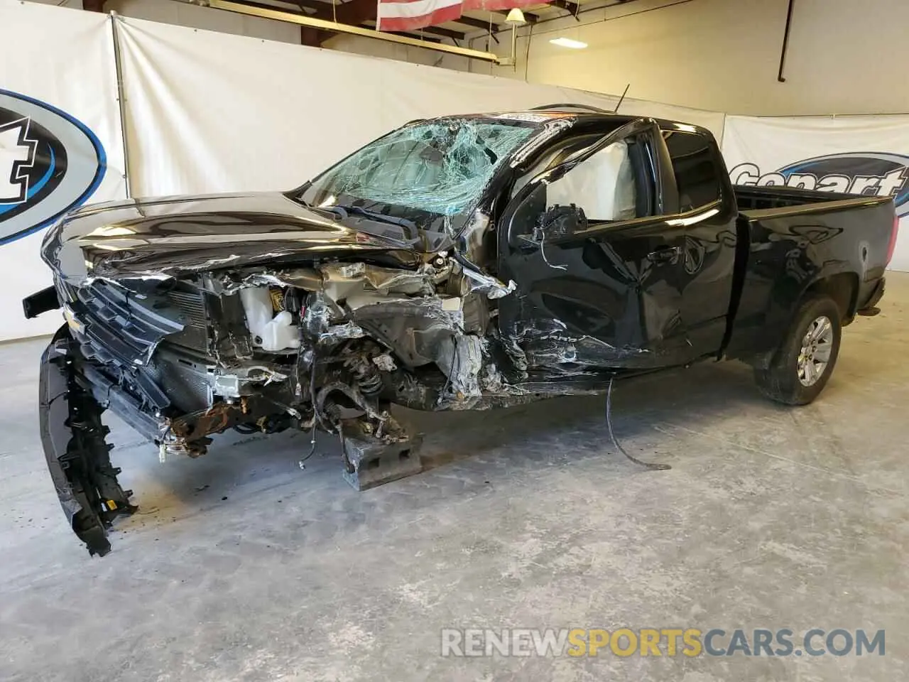1 Photograph of a damaged car 1GCHSCEA9N1127752 CHEVROLET COLORADO 2022