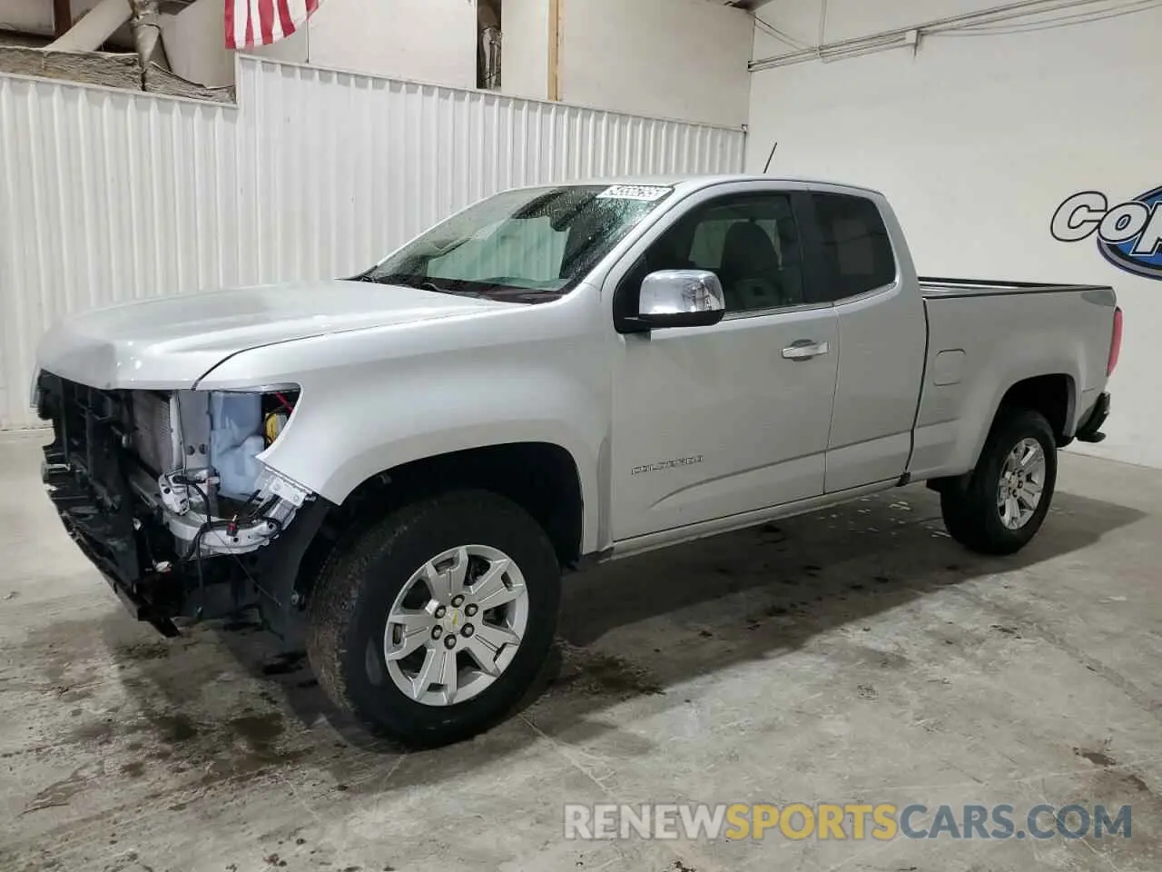 1 Photograph of a damaged car 1GCHSCEAXN1163708 CHEVROLET COLORADO 2022