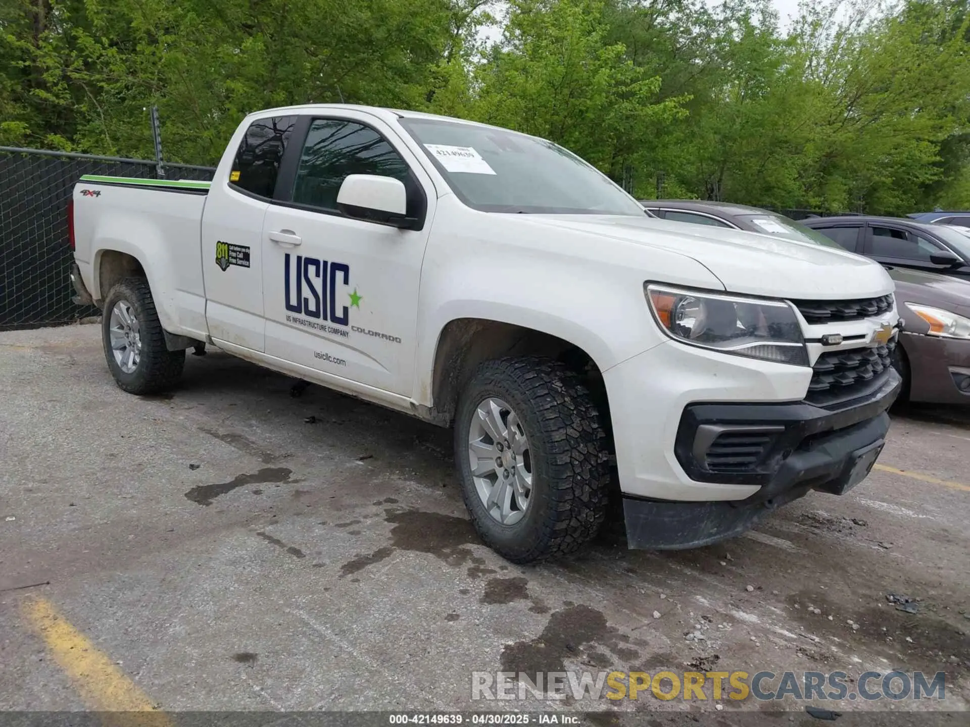 1 Photograph of a damaged car 1GCHTCEA4N1116087 CHEVROLET COLORADO 2022