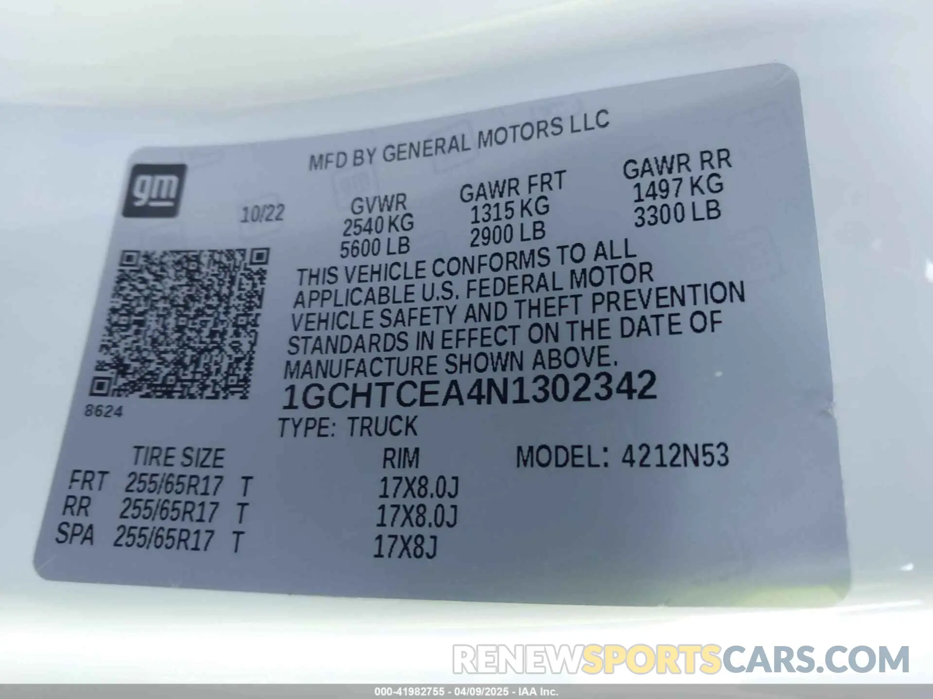 9 Photograph of a damaged car 1GCHTCEA4N1302342 CHEVROLET COLORADO 2022