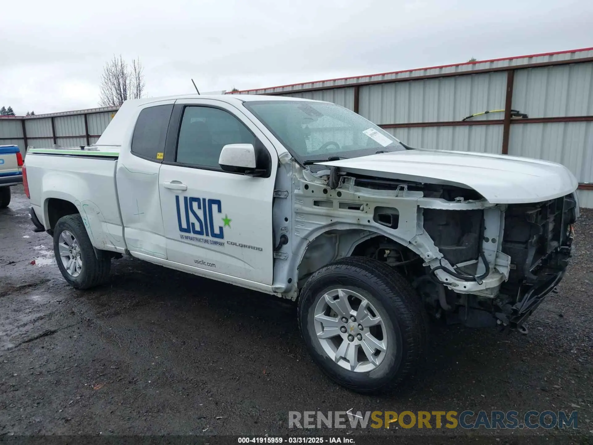 1 Photograph of a damaged car 1GCHTCEA8N1198468 CHEVROLET COLORADO 2022