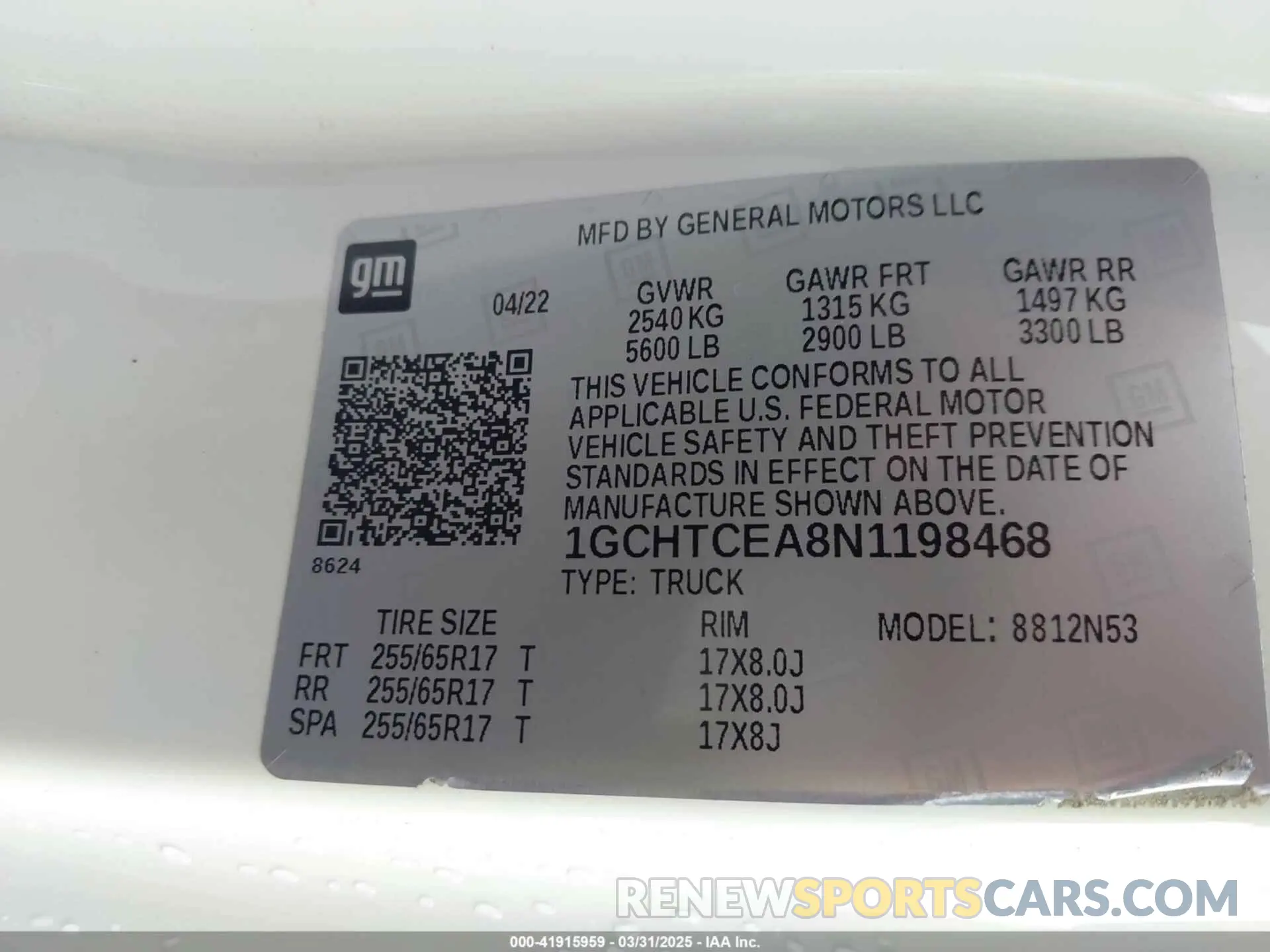 9 Photograph of a damaged car 1GCHTCEA8N1198468 CHEVROLET COLORADO 2022