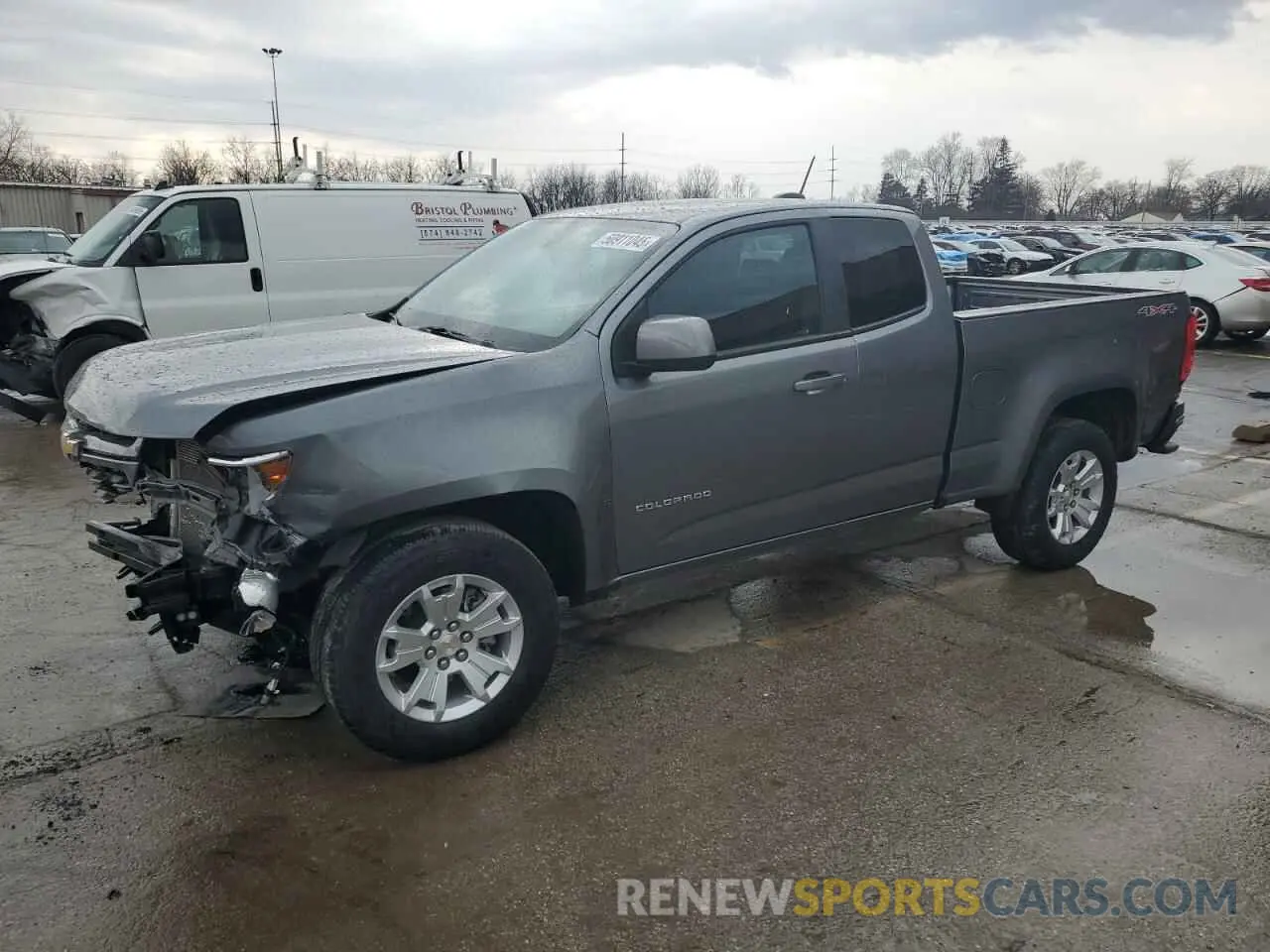 1 Photograph of a damaged car 1GCHTCEN1N1204646 CHEVROLET COLORADO 2022