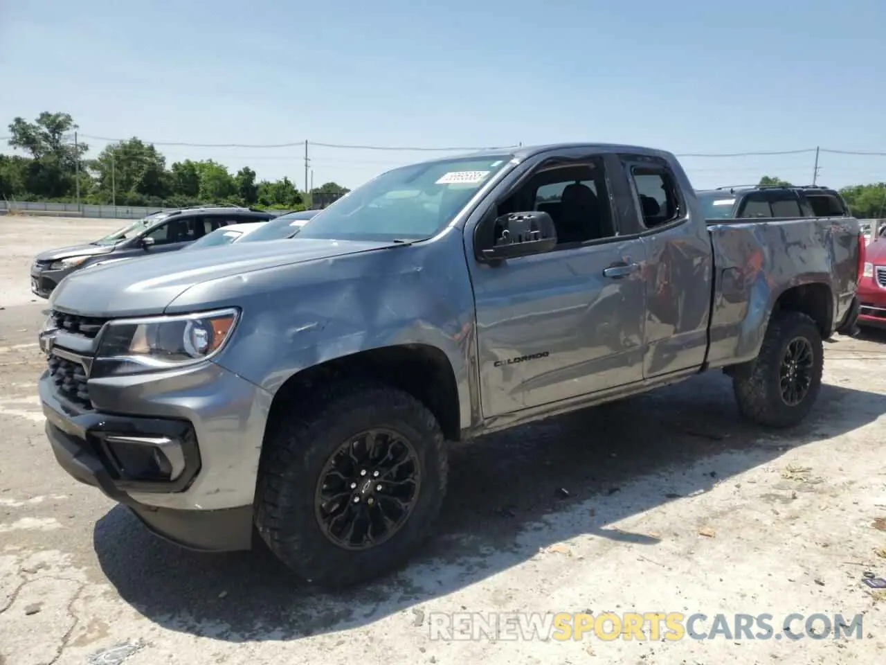 1 Photograph of a damaged car 1GCHTCEN7N1108505 CHEVROLET COLORADO 2022